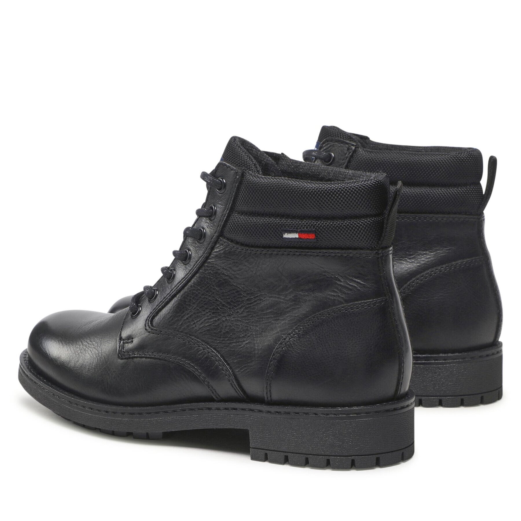 Tommy Jeans Outdoorová obuv Classic Short Lace Up Boot EM0EM01057 Čierna - Pepit.sk