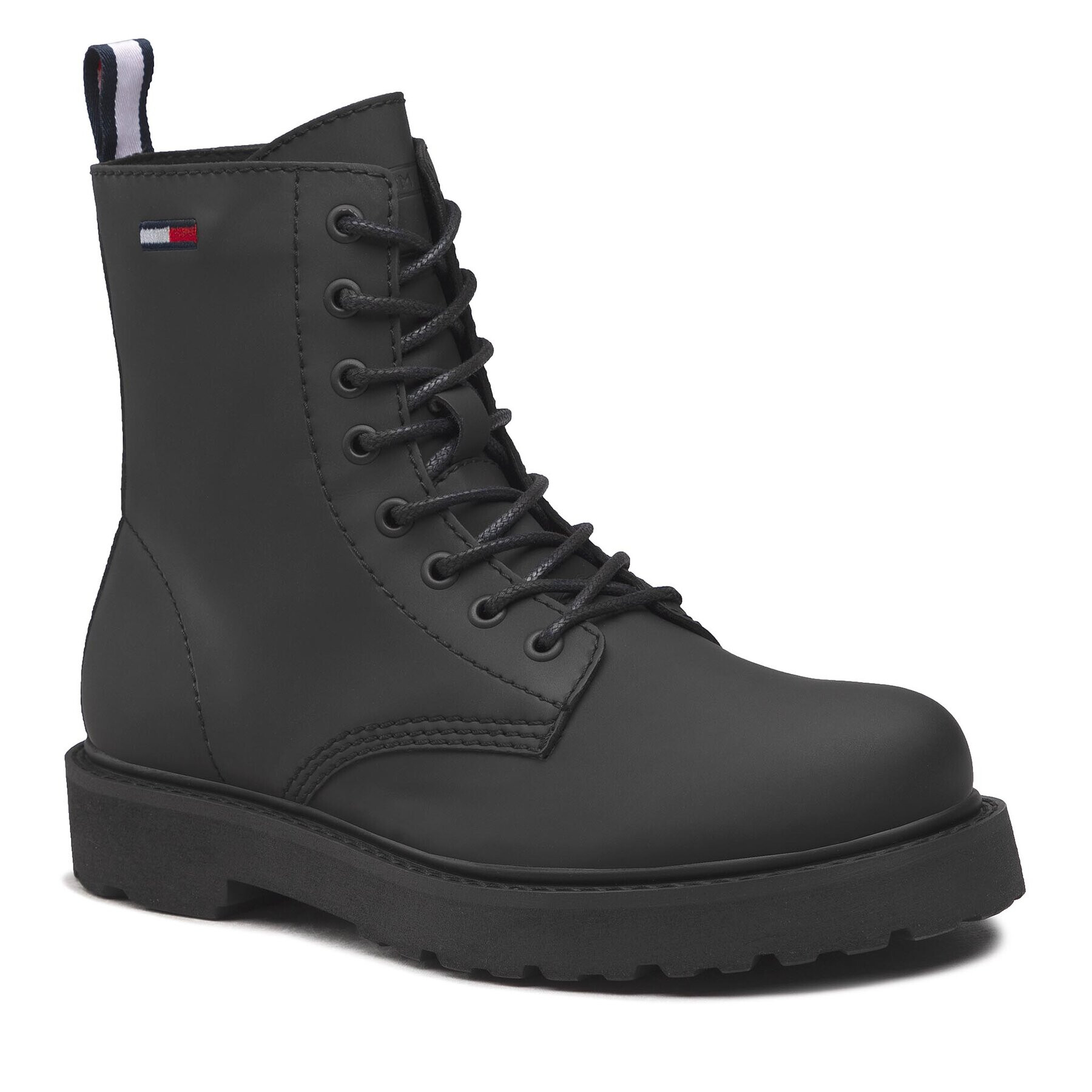 Tommy Jeans Outdoorová obuv Lace Up Boot EM0EM01113 Čierna - Pepit.sk