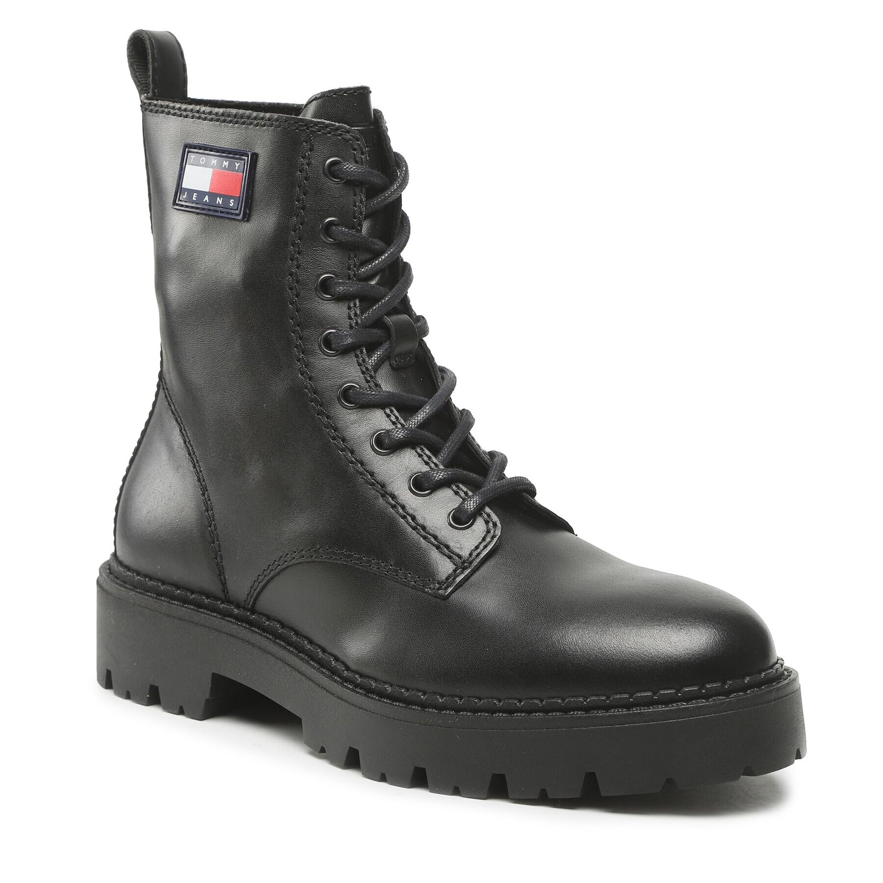 Tommy Jeans Outdoorová obuv Lace Up Heritage Boot EM0EM01091 Čierna - Pepit.sk