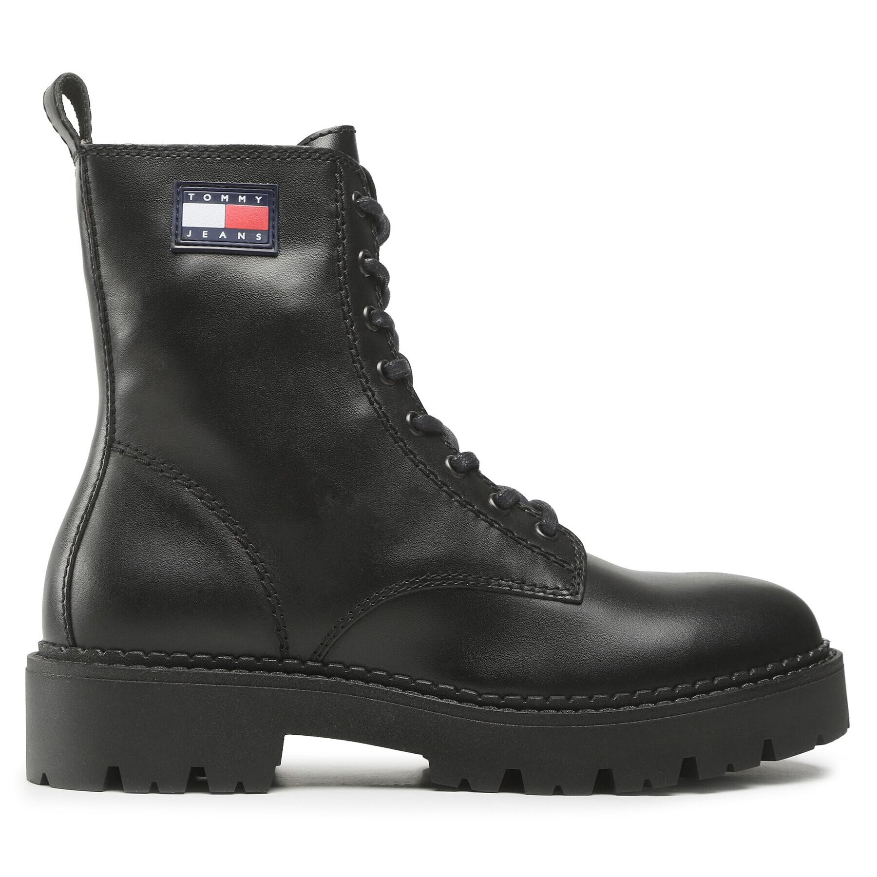 Tommy Jeans Outdoorová obuv Lace Up Heritage Boot EM0EM01091 Čierna - Pepit.sk