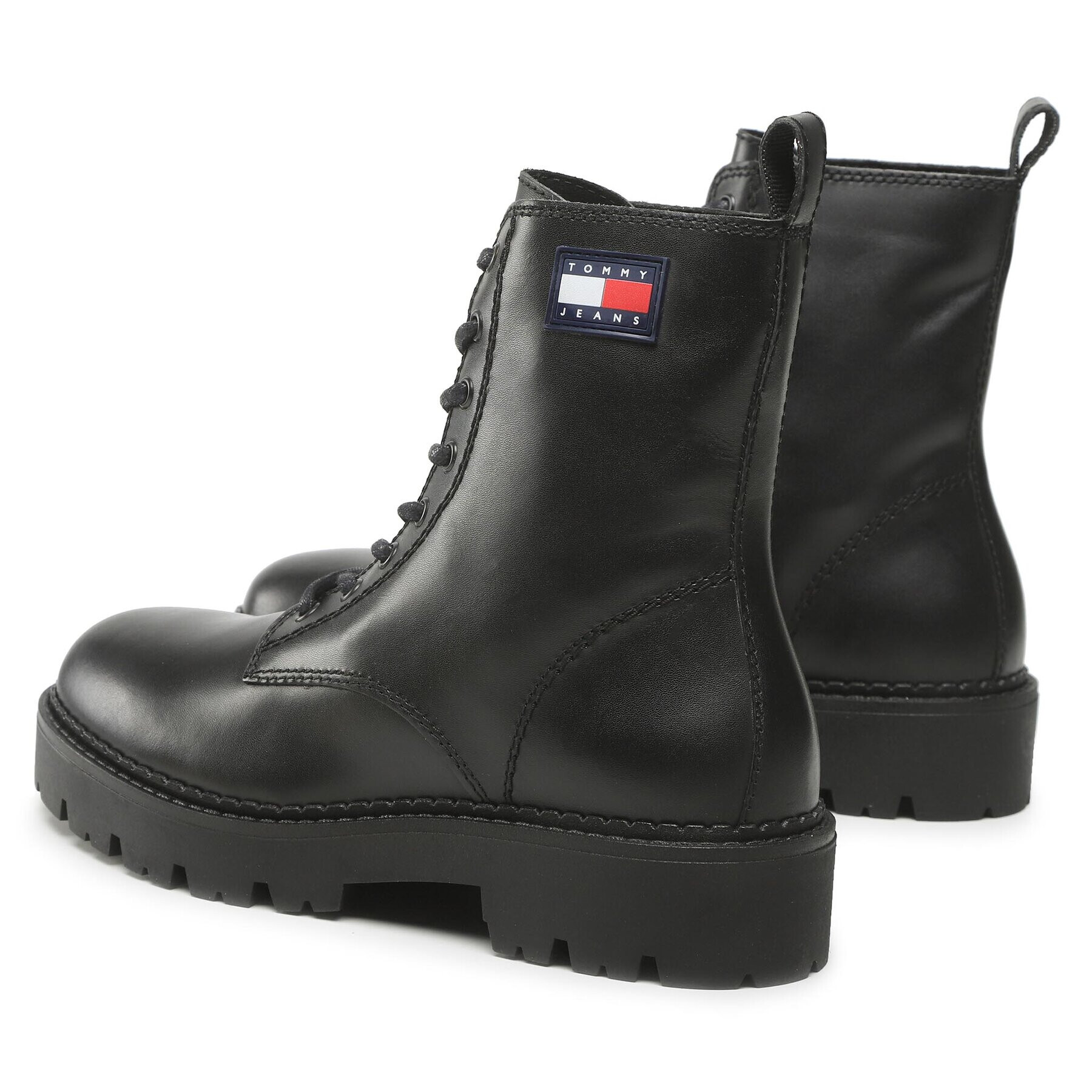 Tommy Jeans Outdoorová obuv Lace Up Heritage Boot EM0EM01091 Čierna - Pepit.sk