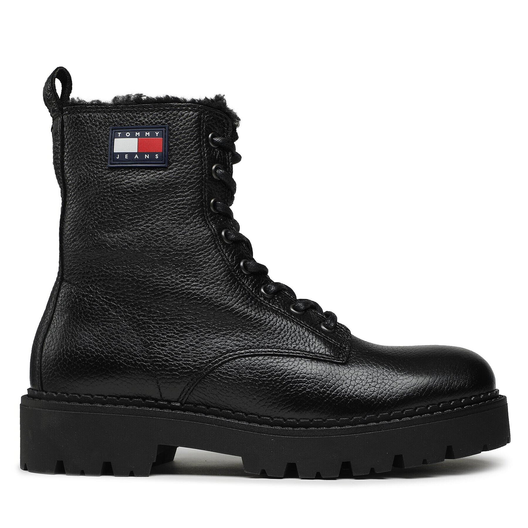 Tommy Jeans Outdoorová obuv Lace Up Warm Lined Boot EM0EM01060 Čierna - Pepit.sk