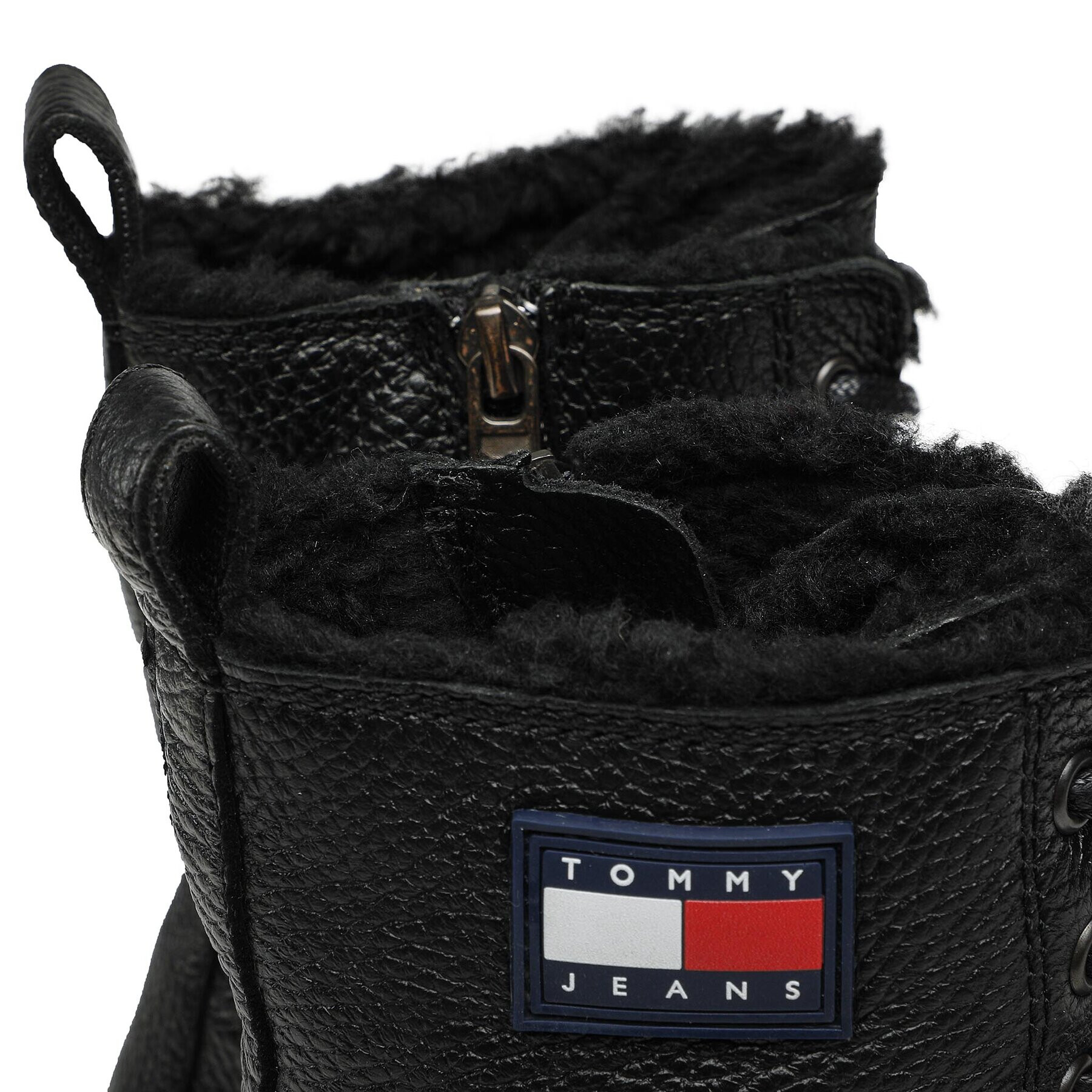 Tommy Jeans Outdoorová obuv Lace Up Warm Lined Boot EM0EM01060 Čierna - Pepit.sk