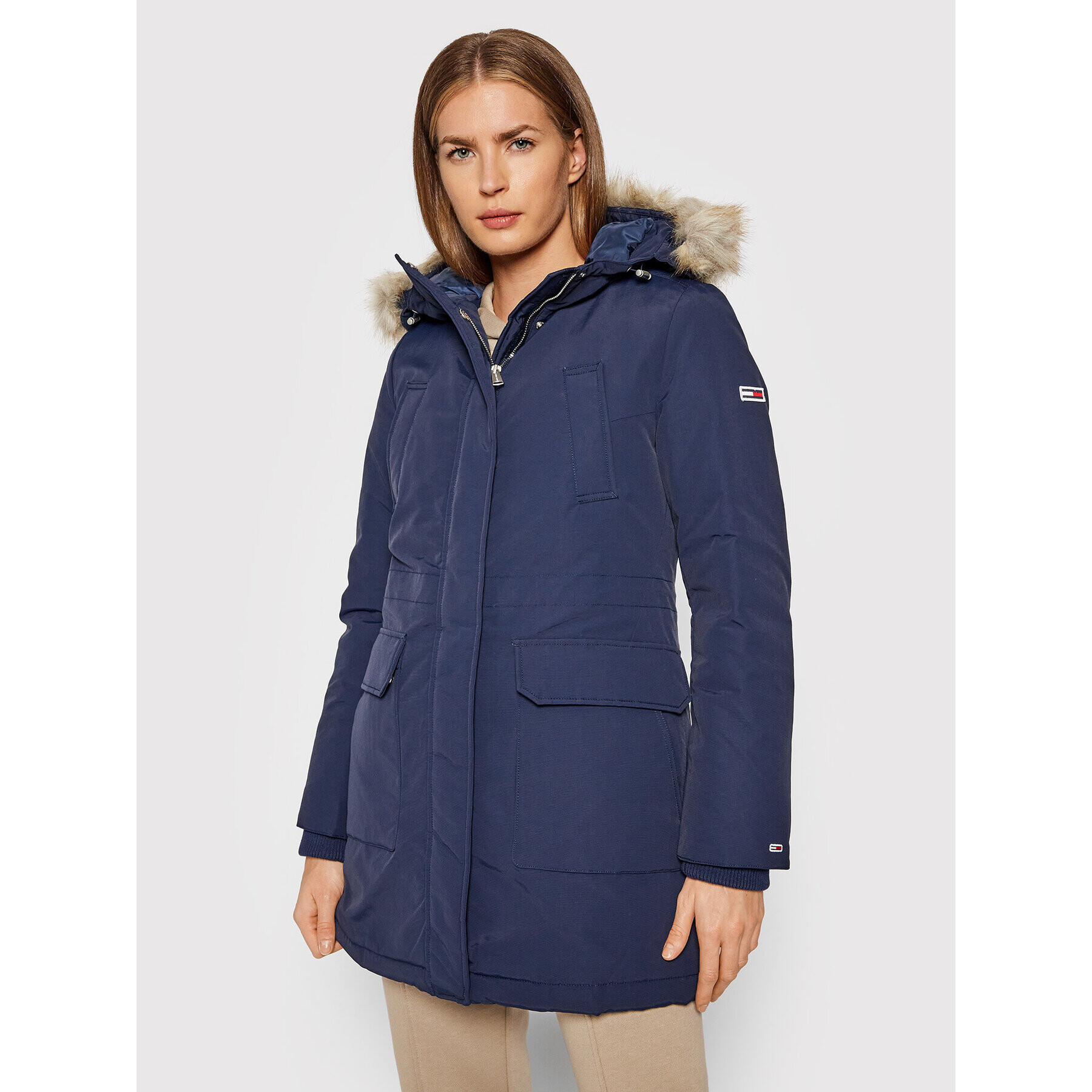 Tommy Jeans Parka Tjw Technical Down DW0DW11092 Tmavomodrá Regular Fit - Pepit.sk