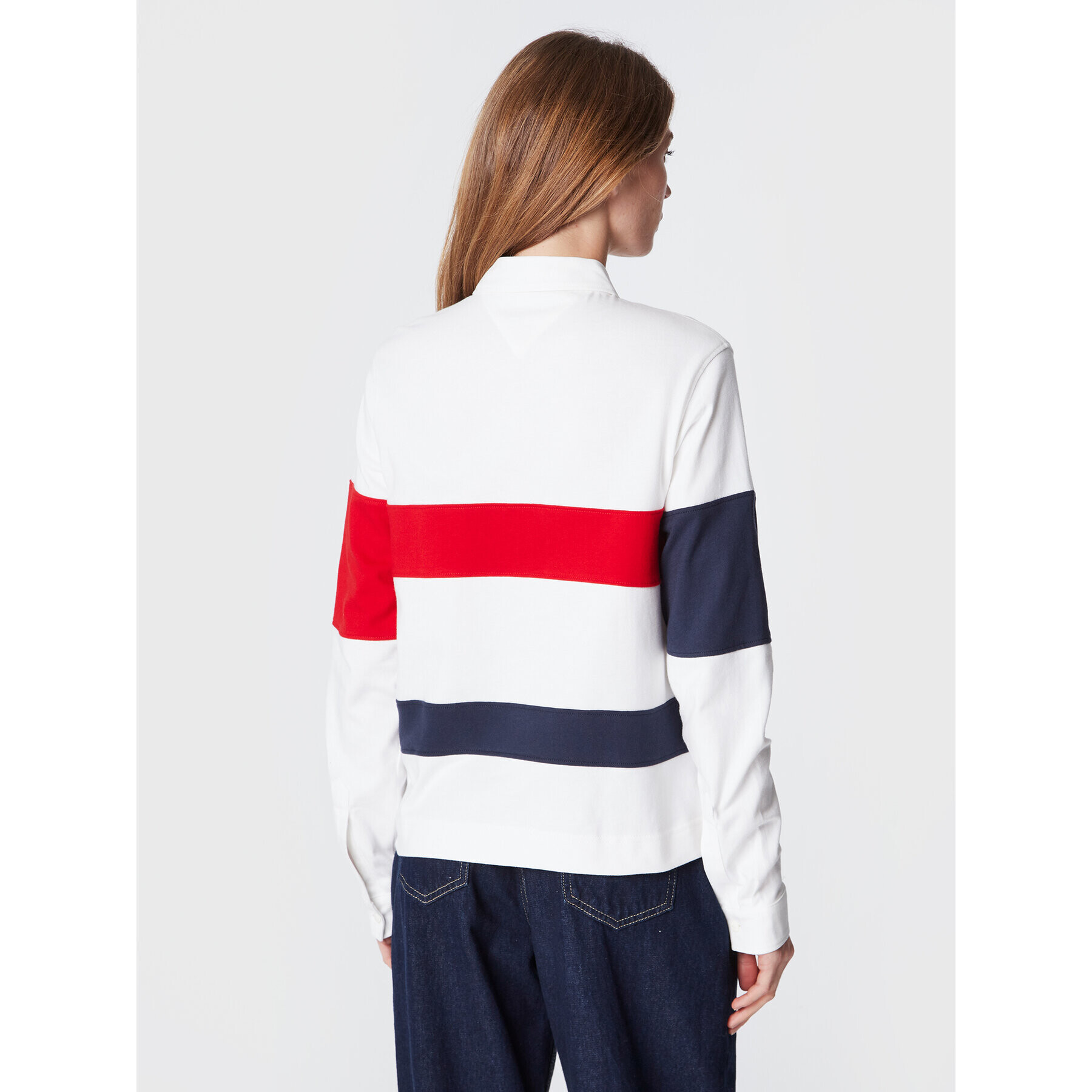 Tommy Jeans Polokošeľa Archive DW0DW14258 Biela Oversize - Pepit.sk