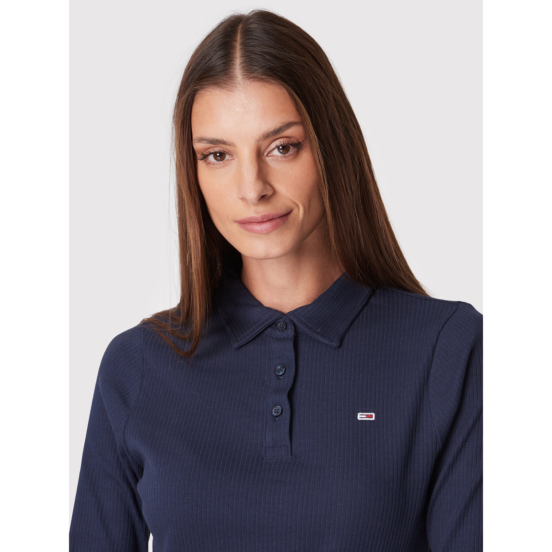 Tommy Jeans Polokošeľa Baby DW0DW13423 Tmavomodrá Regular Fit - Pepit.sk