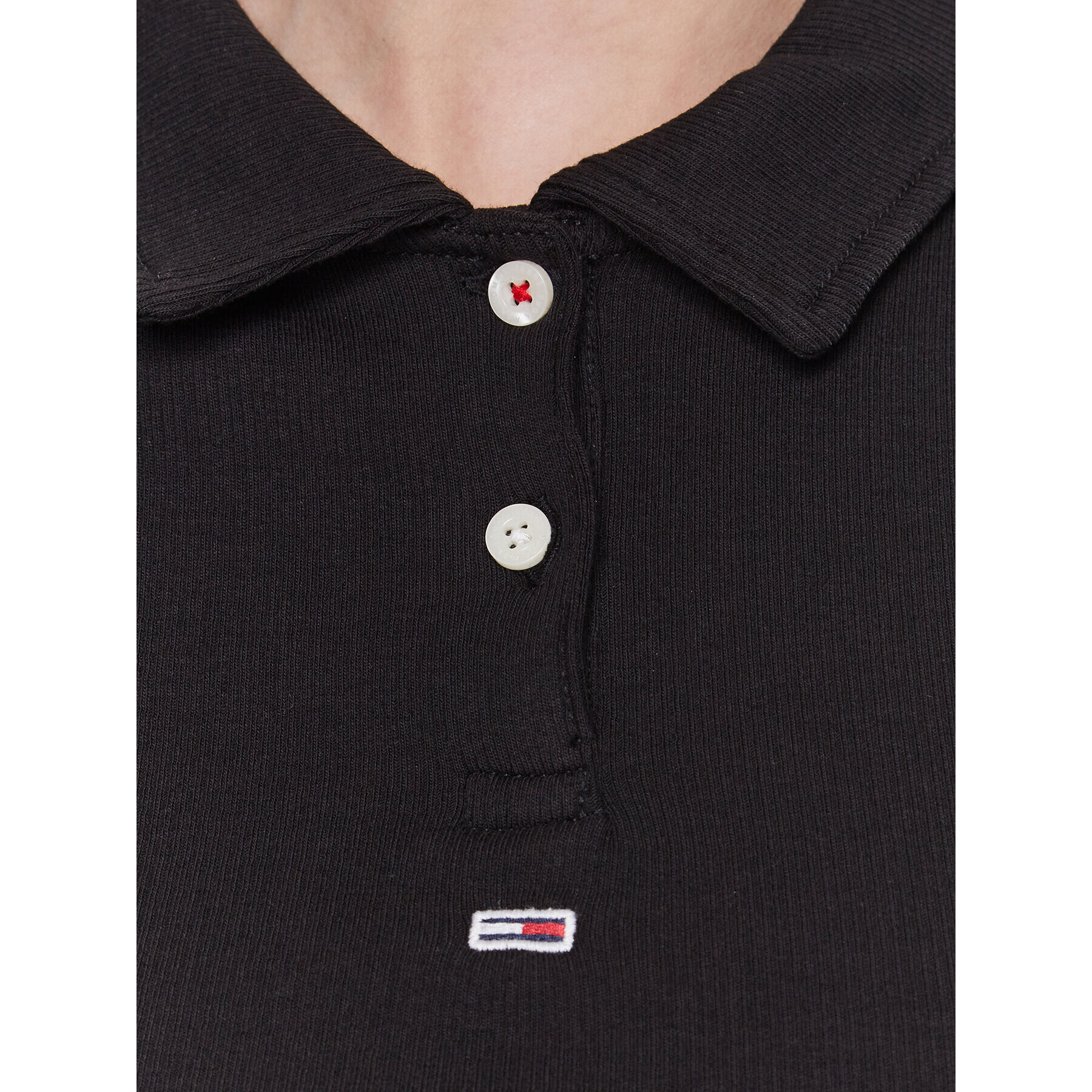 Tommy Jeans Polokošeľa Essential DW0DW15323 Čierna Slim Fit - Pepit.sk