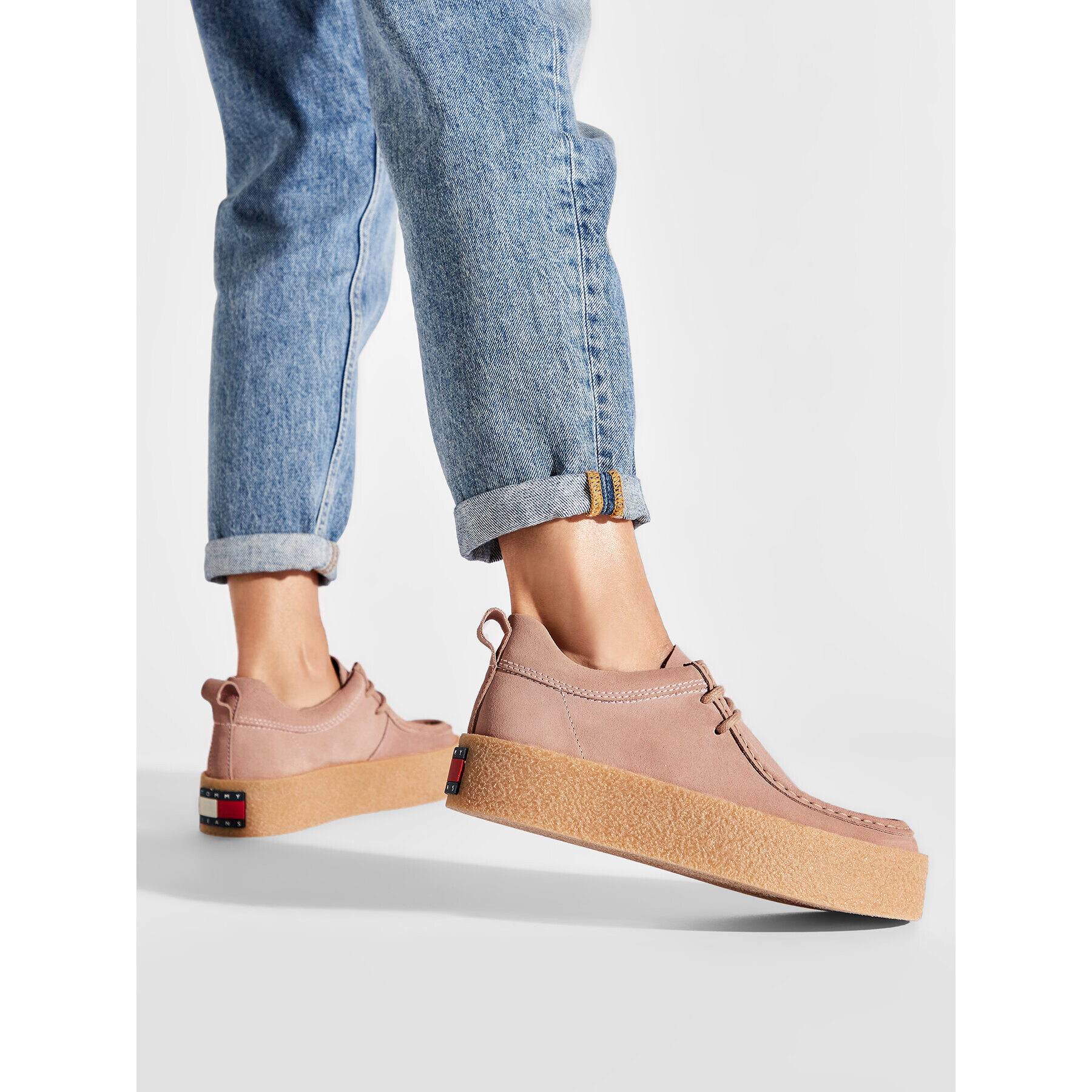 Tommy Jeans Poltopánky Suede Shoe EN0EN01906 Ružová - Pepit.sk