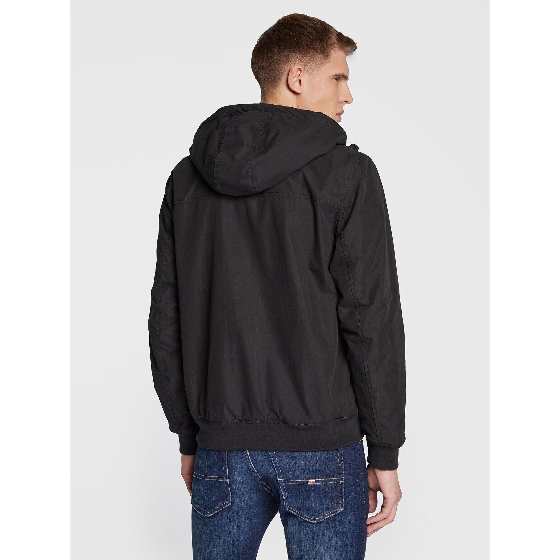 Tommy Jeans Prechodná bunda Fleece Lined DM0DM14452 Čierna Regular Fit - Pepit.sk