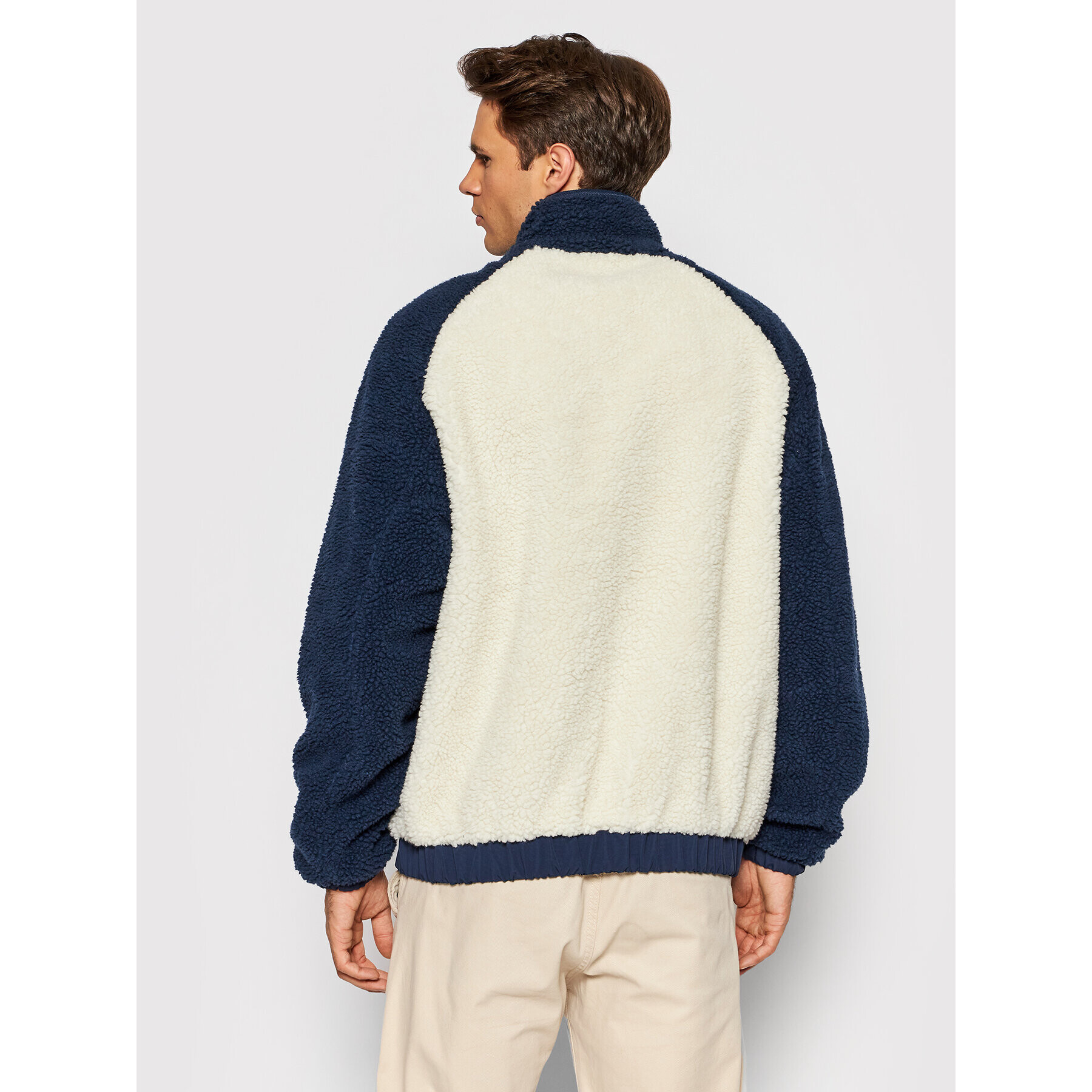 Tommy Jeans Prechodná bunda Reversible Sherpa DM0DM11859 Tmavomodrá Regular Fit - Pepit.sk