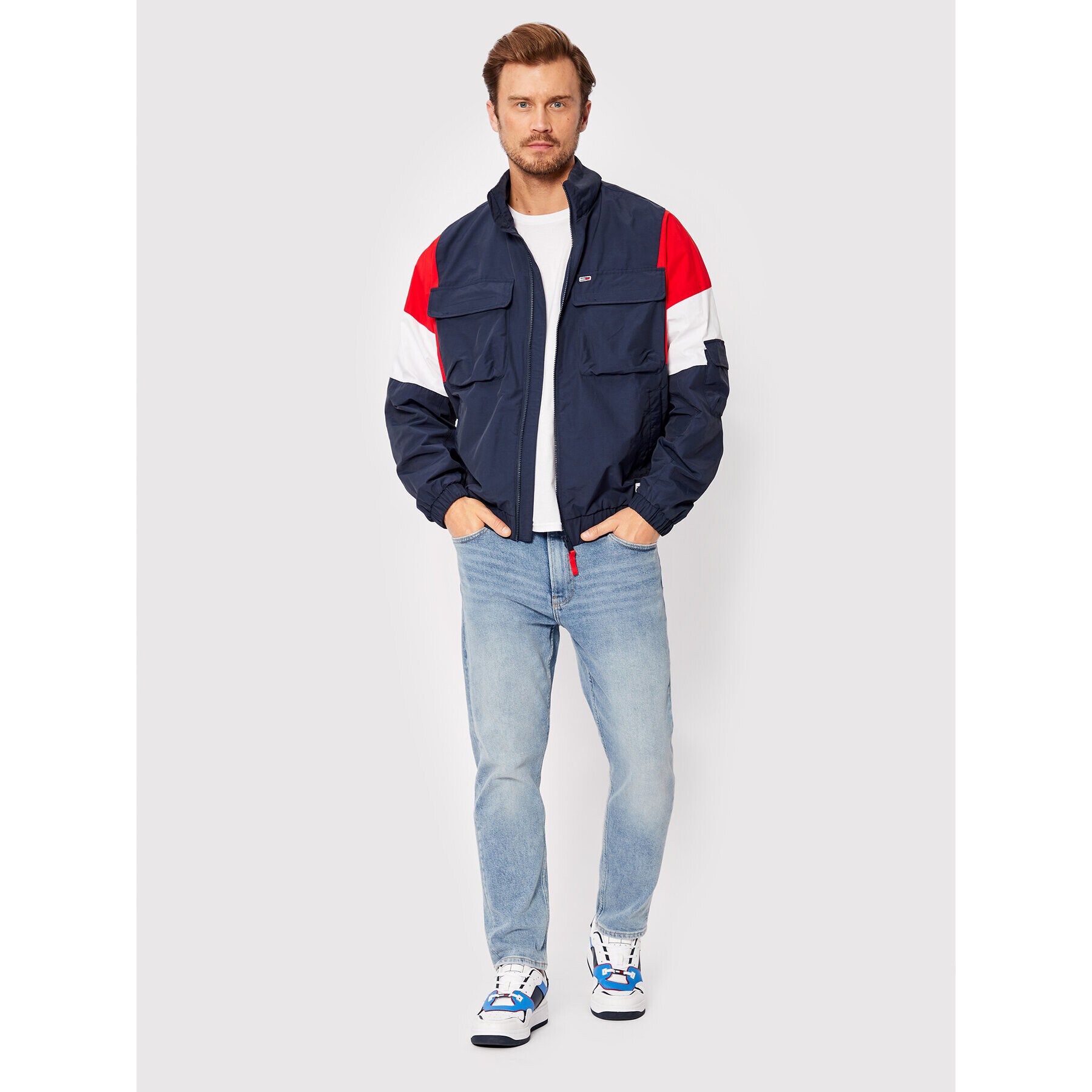 Tommy Jeans Prechodná bunda Tjm Archive DM0DM13058 Tmavomodrá Relaxed Fit - Pepit.sk