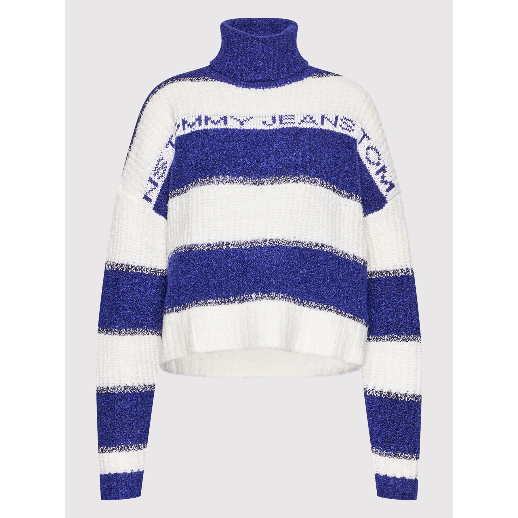 Tommy Jeans Rolák Stripe DW0DW11009 Modrá Regular Fit - Pepit.sk