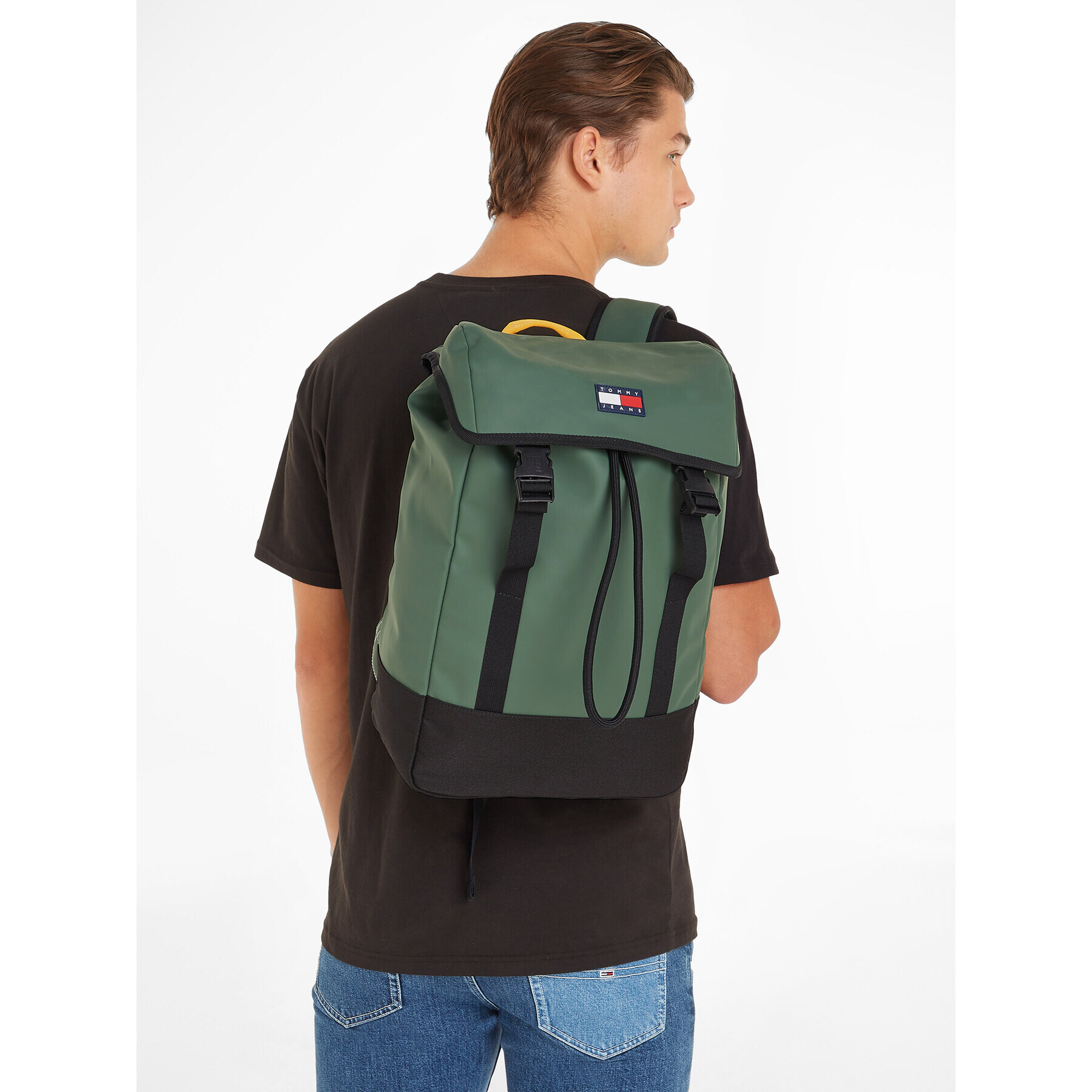 Tommy Jeans Ruksak Tjm Function Flap Backpack AM0AM11170 Zelená - Pepit.sk