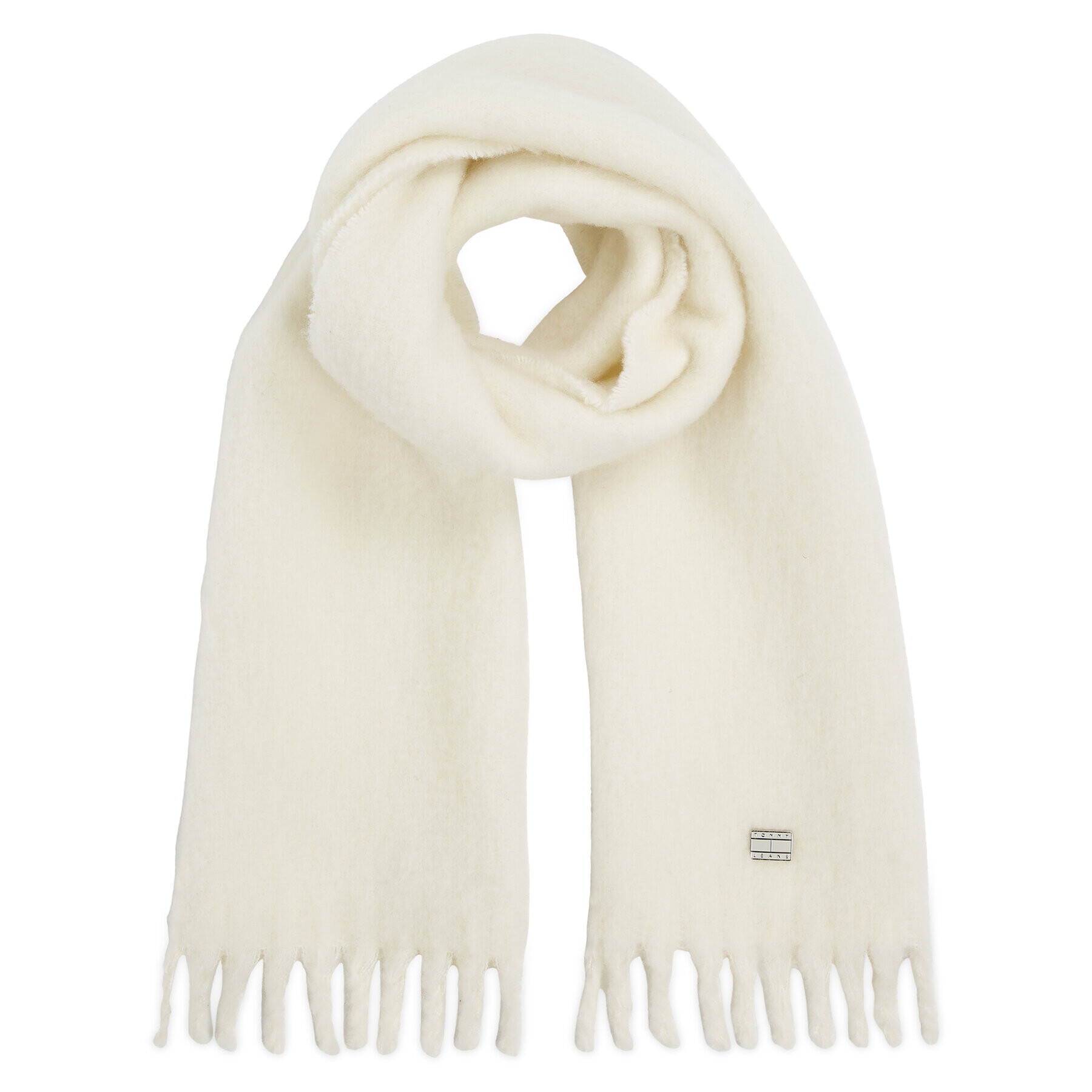 Tommy Jeans Šál Tjw Cosy Knit Scarf AW0AW15904 Écru - Pepit.sk