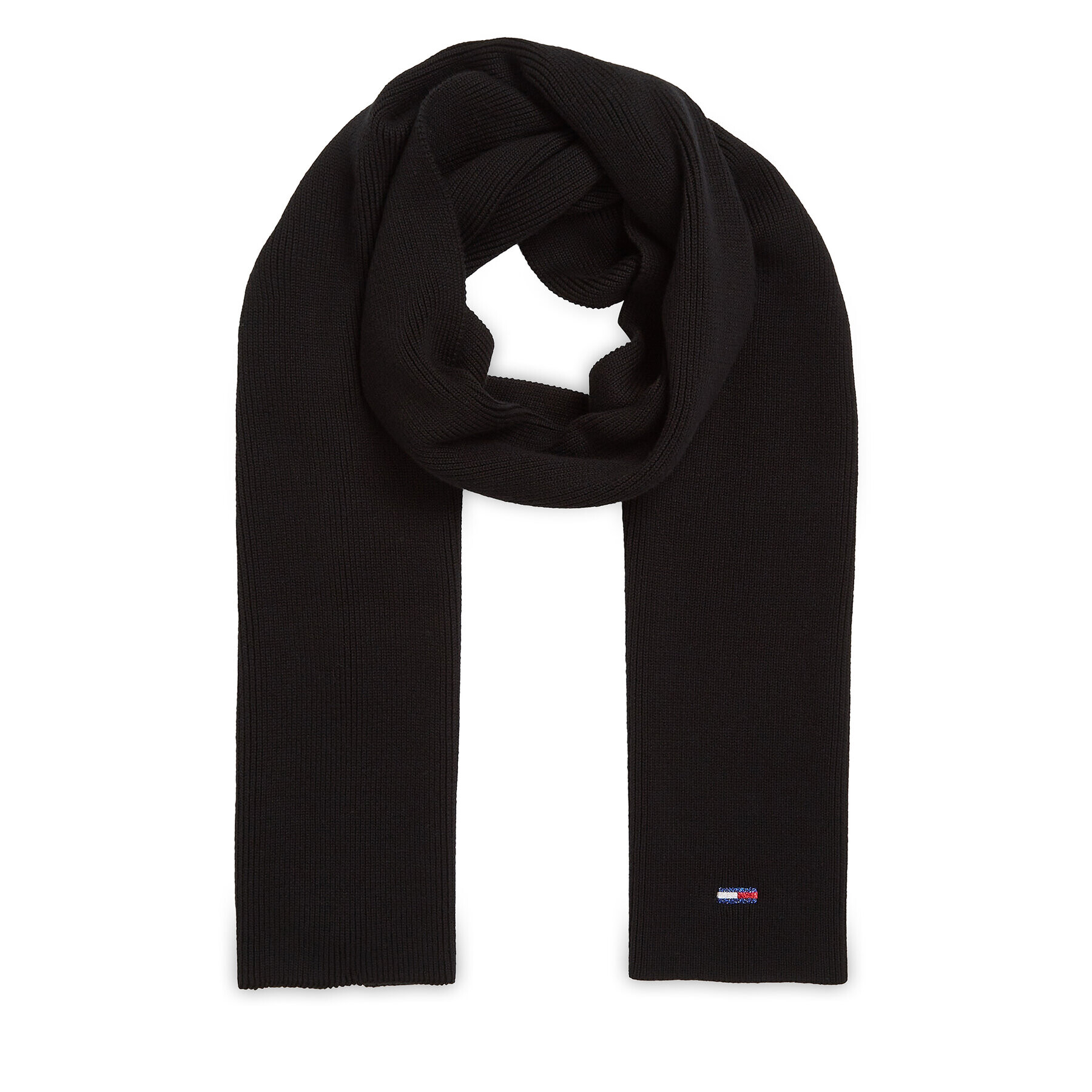 Tommy Jeans Šál Tjw Flag Scarf AW0AW15478 Čierna - Pepit.sk