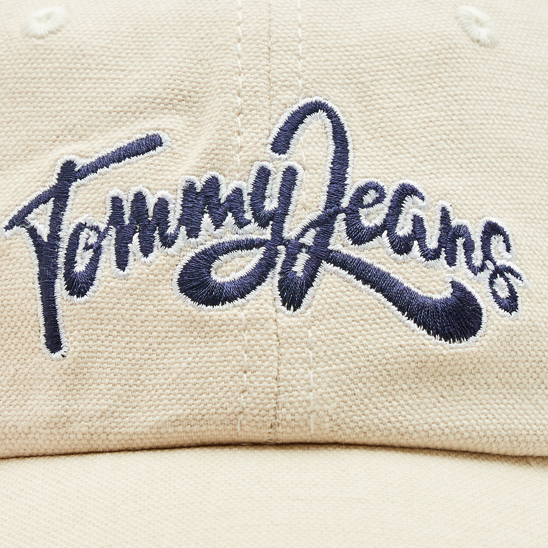 Tommy Jeans Šiltovka Canvas Summer AW0AW14606 Écru - Pepit.sk