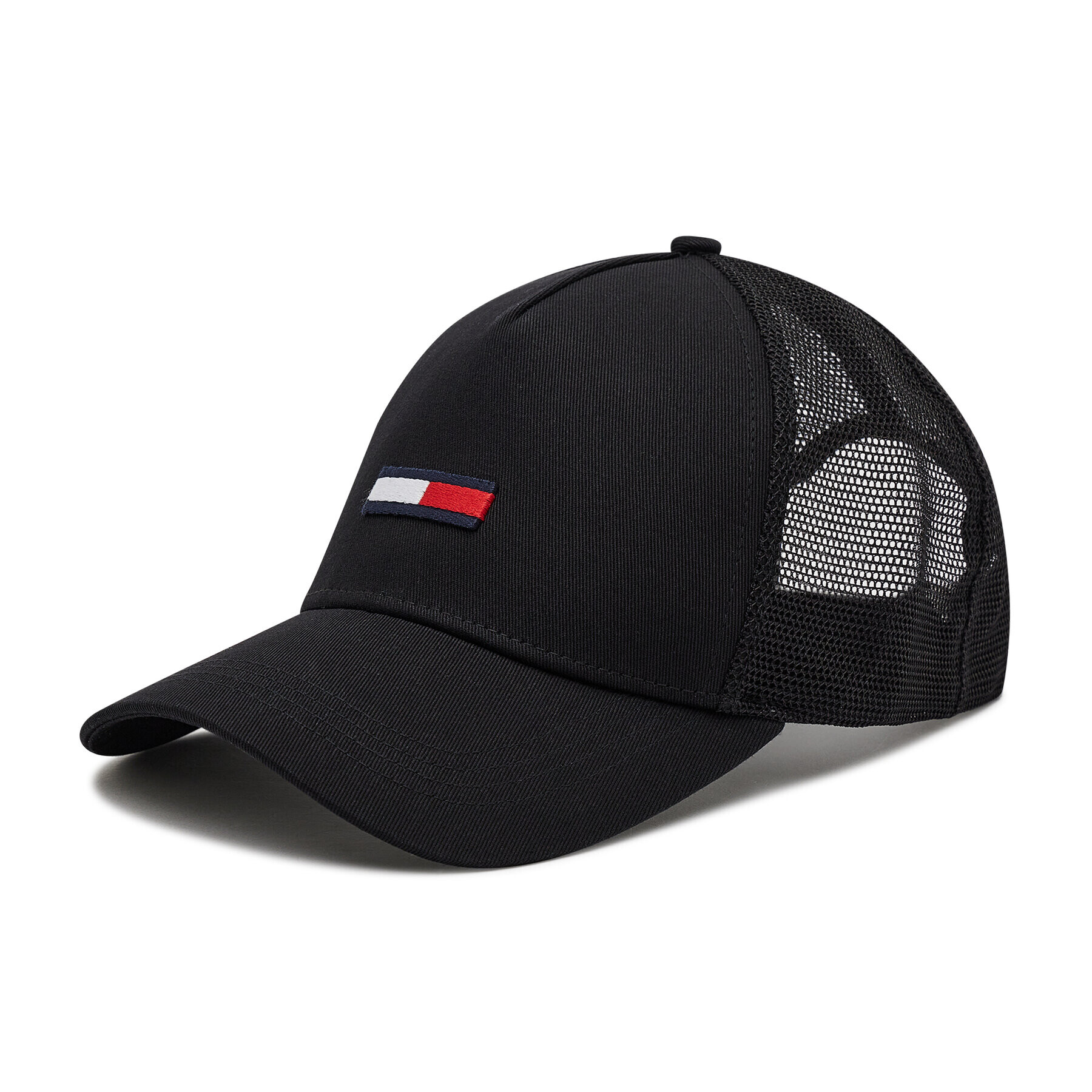 Tommy Jeans Šiltovka Flag Trucker AM0AM07526 Čierna - Pepit.sk