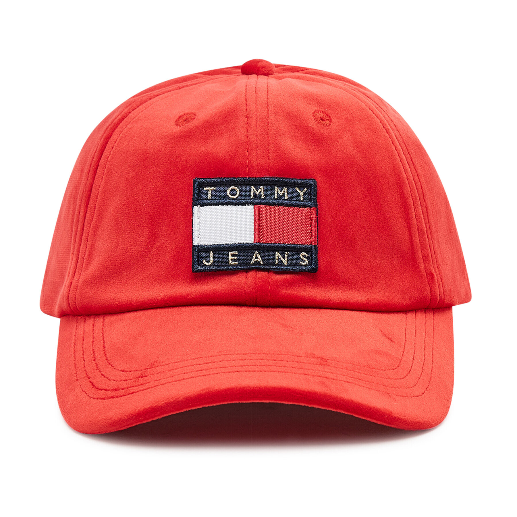 Tommy Jeans Šiltovka Heritage Velvet AW0AW11097 Červená - Pepit.sk