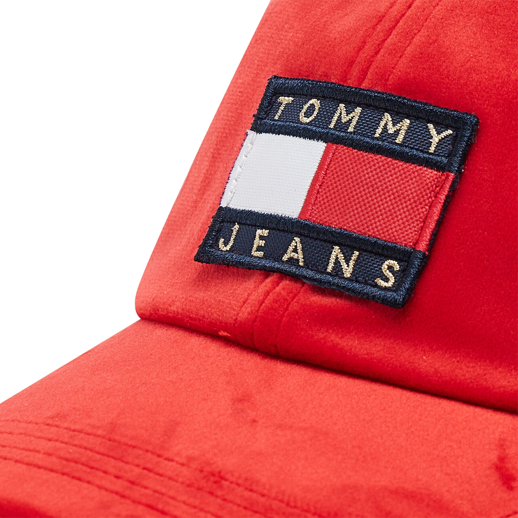 Tommy Jeans Šiltovka Heritage Velvet AW0AW11097 Červená - Pepit.sk