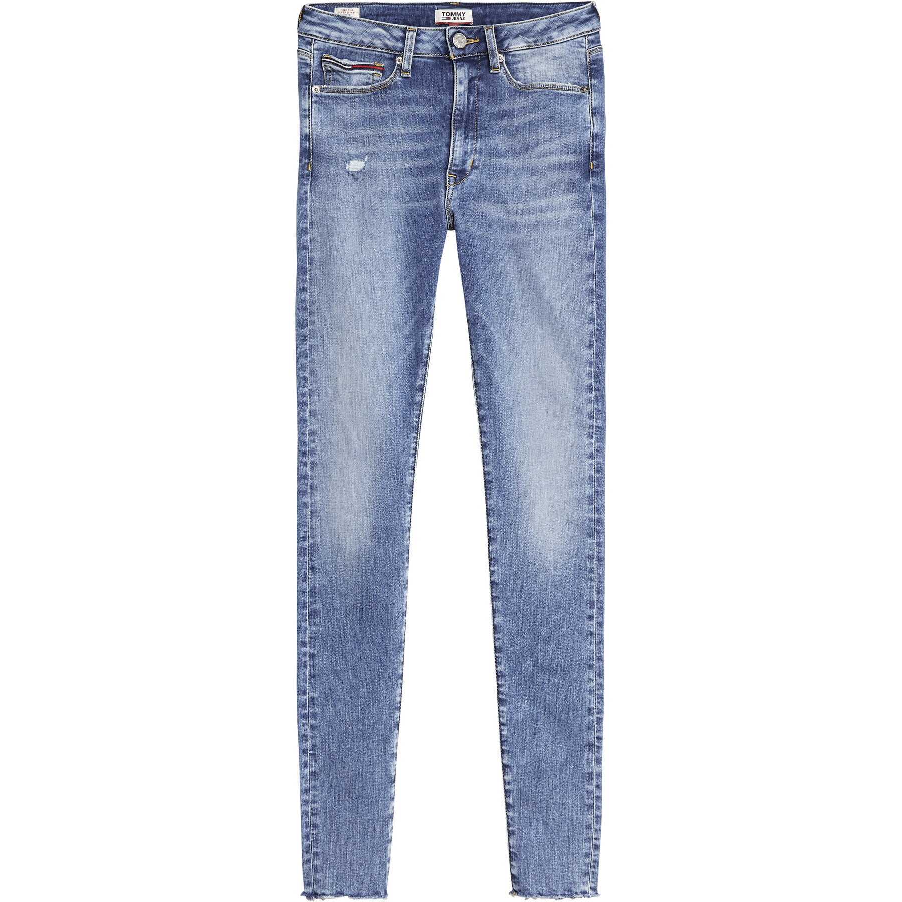 Tommy Jeans Skinny Fit džínsy Sylvia Ankle DW0DW08163 Tmavomodrá Skinny Fit - Pepit.sk