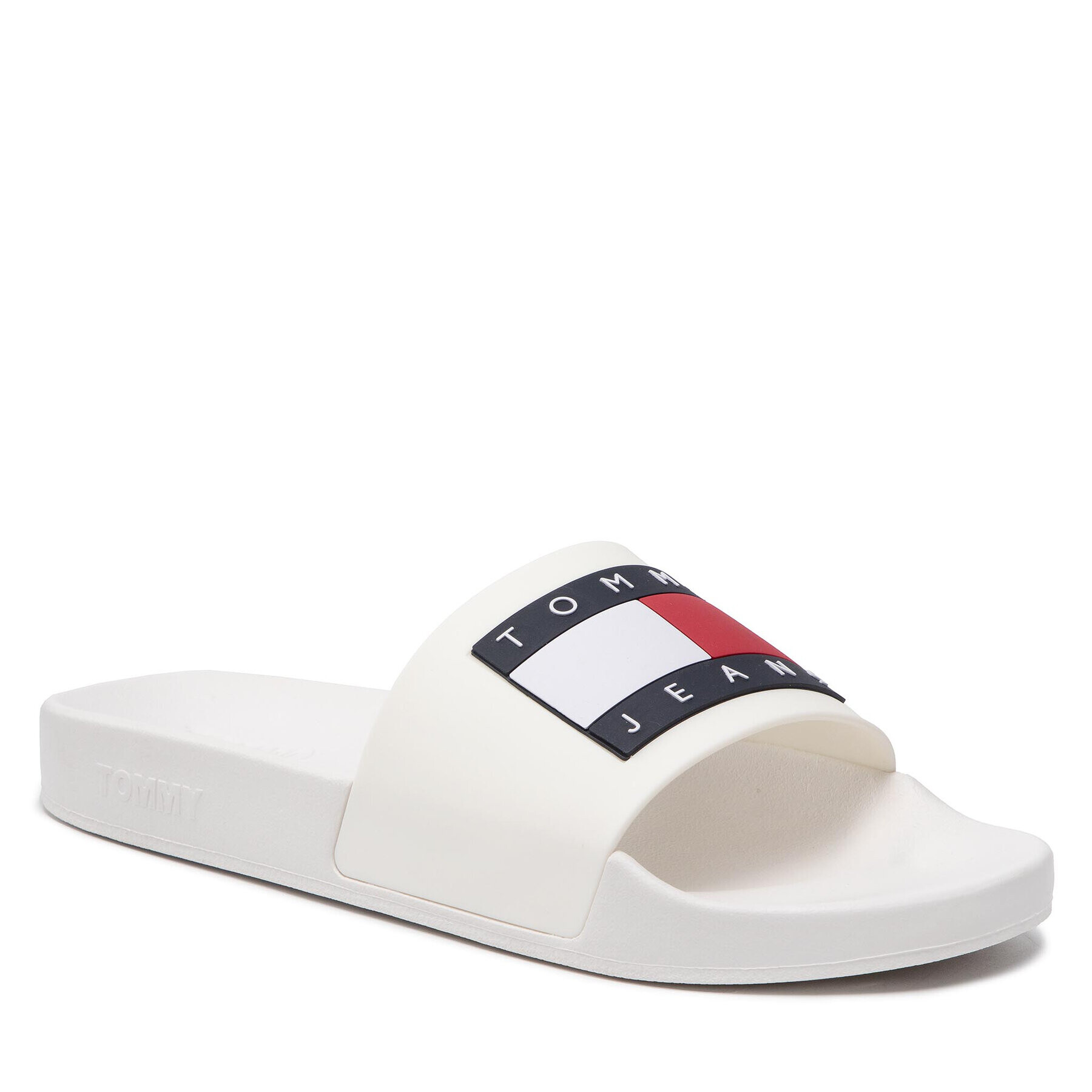 Tommy Jeans Šľapky Flag Pool Slide EM0EM01021 Biela - Pepit.sk