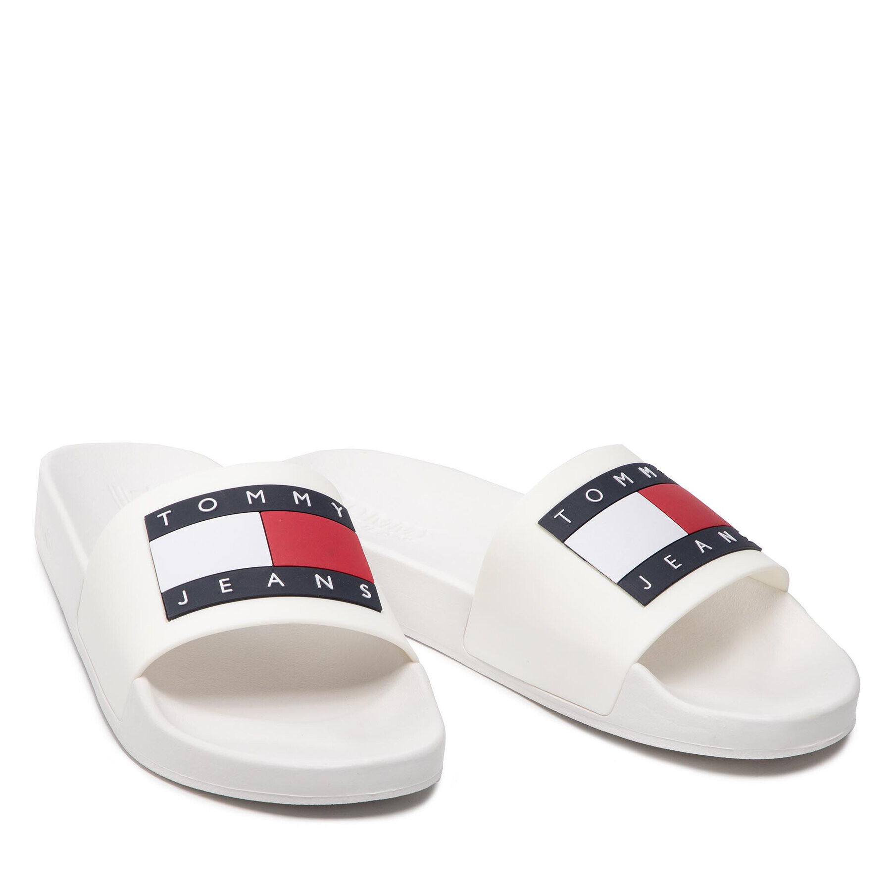 Tommy Jeans Šľapky Flag Pool Slide EM0EM01021 Biela - Pepit.sk