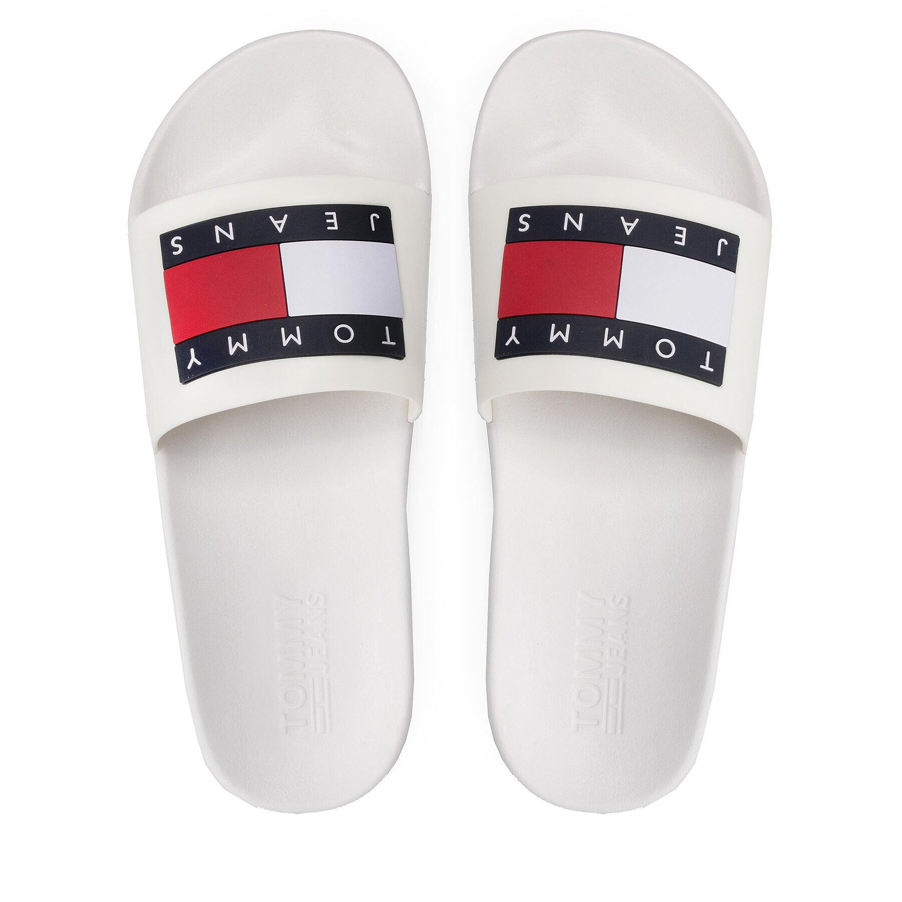 Tommy Jeans Šľapky Flag Pool Slide EM0EM01021 Biela - Pepit.sk