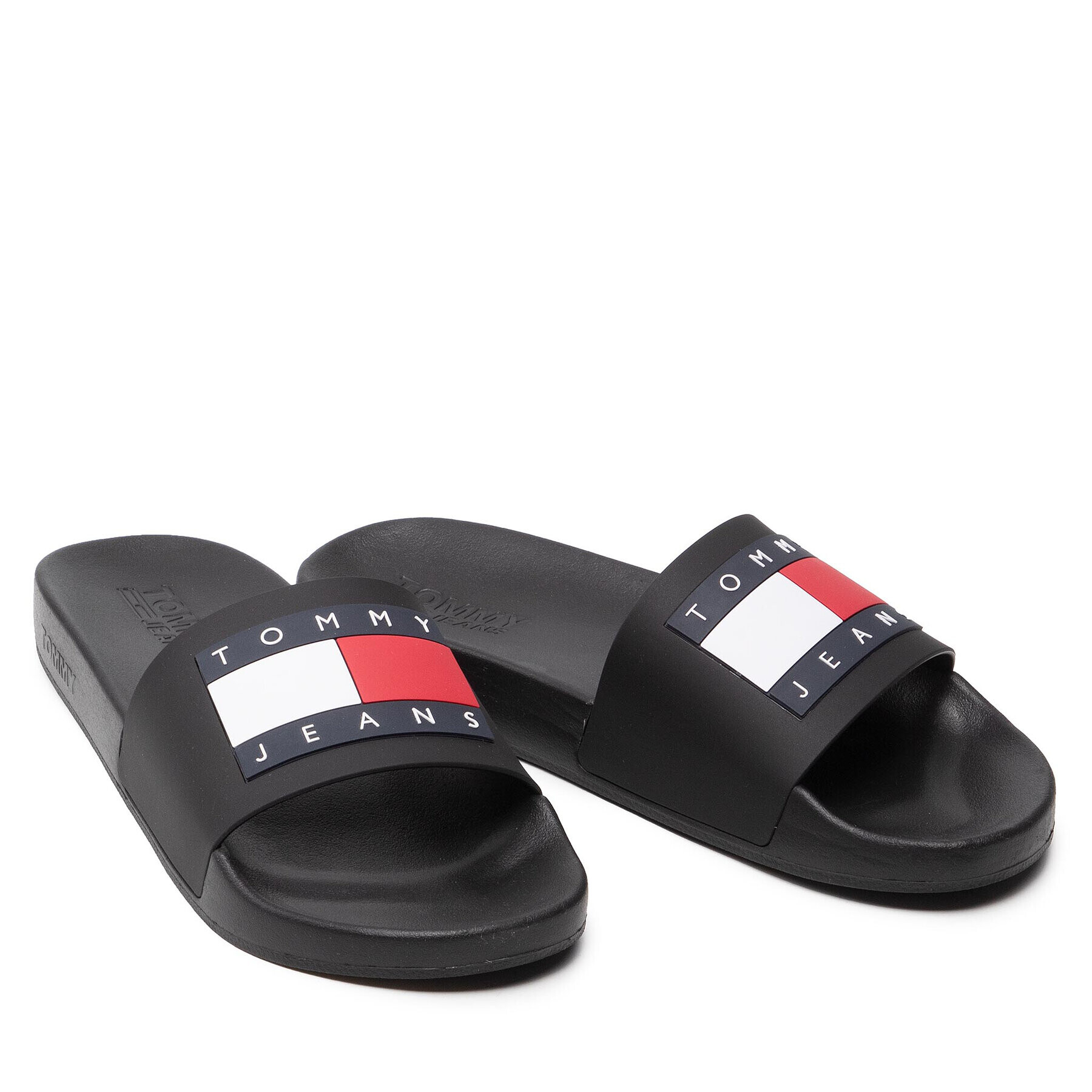 Tommy Jeans Šľapky Mens Flag Pool Slide EM0EM01021 Čierna - Pepit.sk