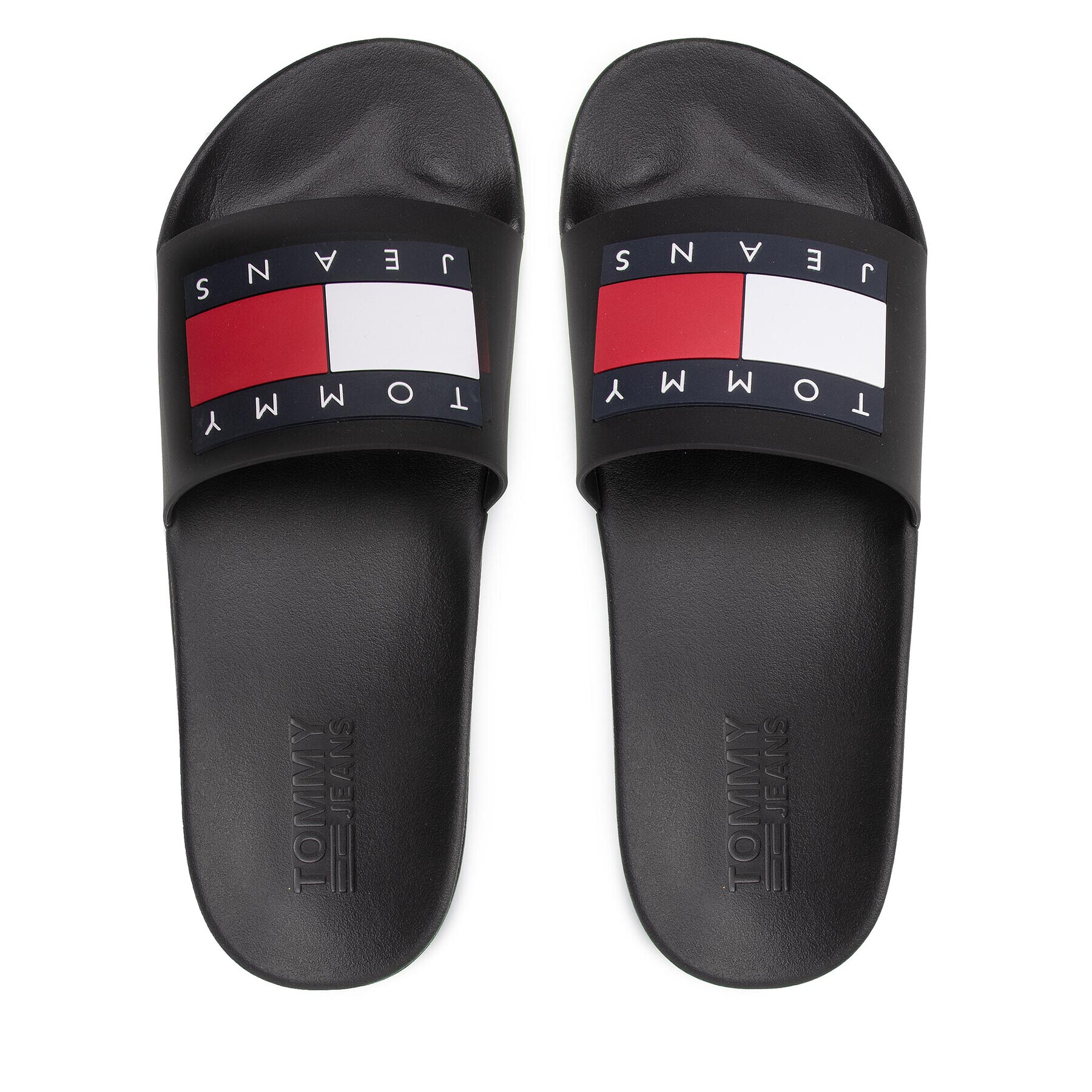 Tommy Jeans Šľapky Mens Flag Pool Slide EM0EM01021 Čierna - Pepit.sk