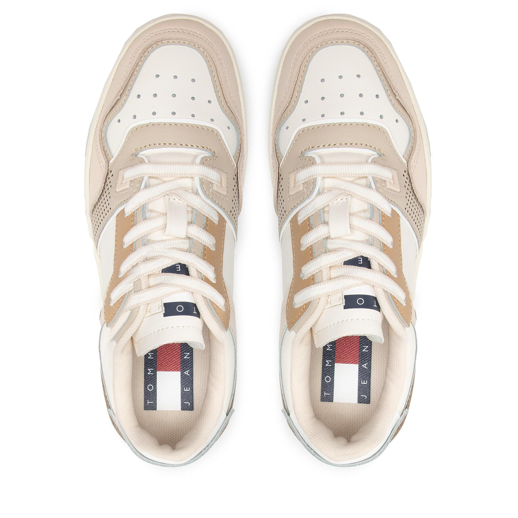 Tommy Jeans Sneakersy Elevated Basket Wmn EN0EN01734 Béžová - Pepit.sk