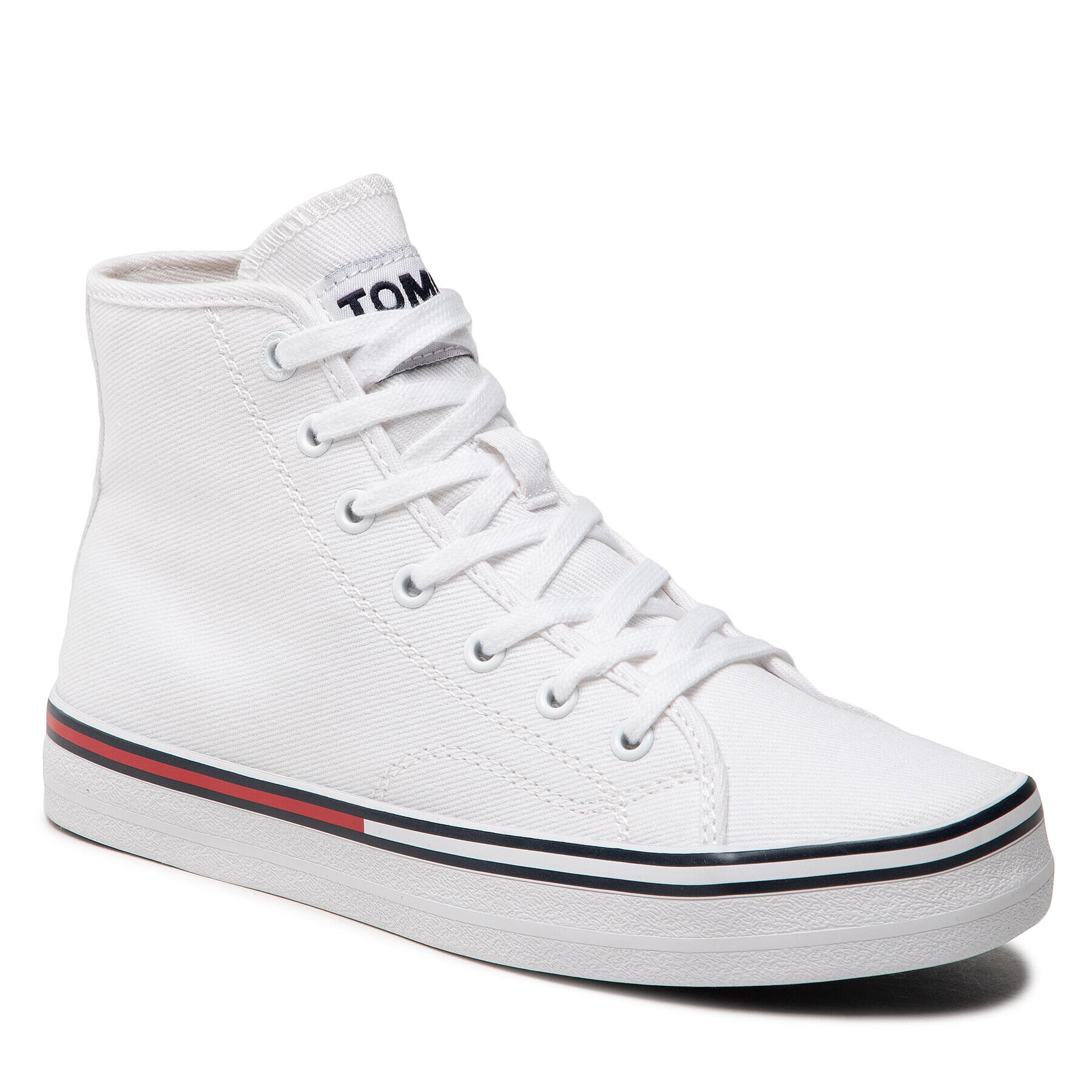 Tommy Jeans Sneakersy Essential Mid Wmn EN0EN01797 Biela - Pepit.sk