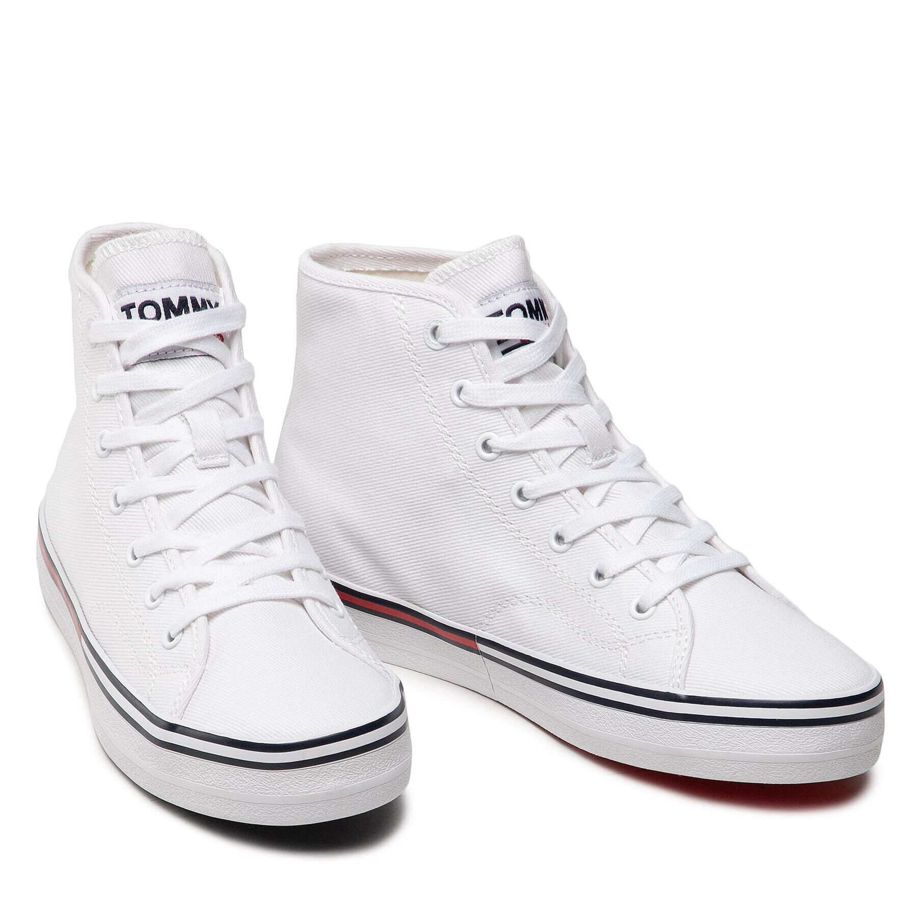 Tommy Jeans Sneakersy Essential Mid Wmn EN0EN01797 Biela - Pepit.sk