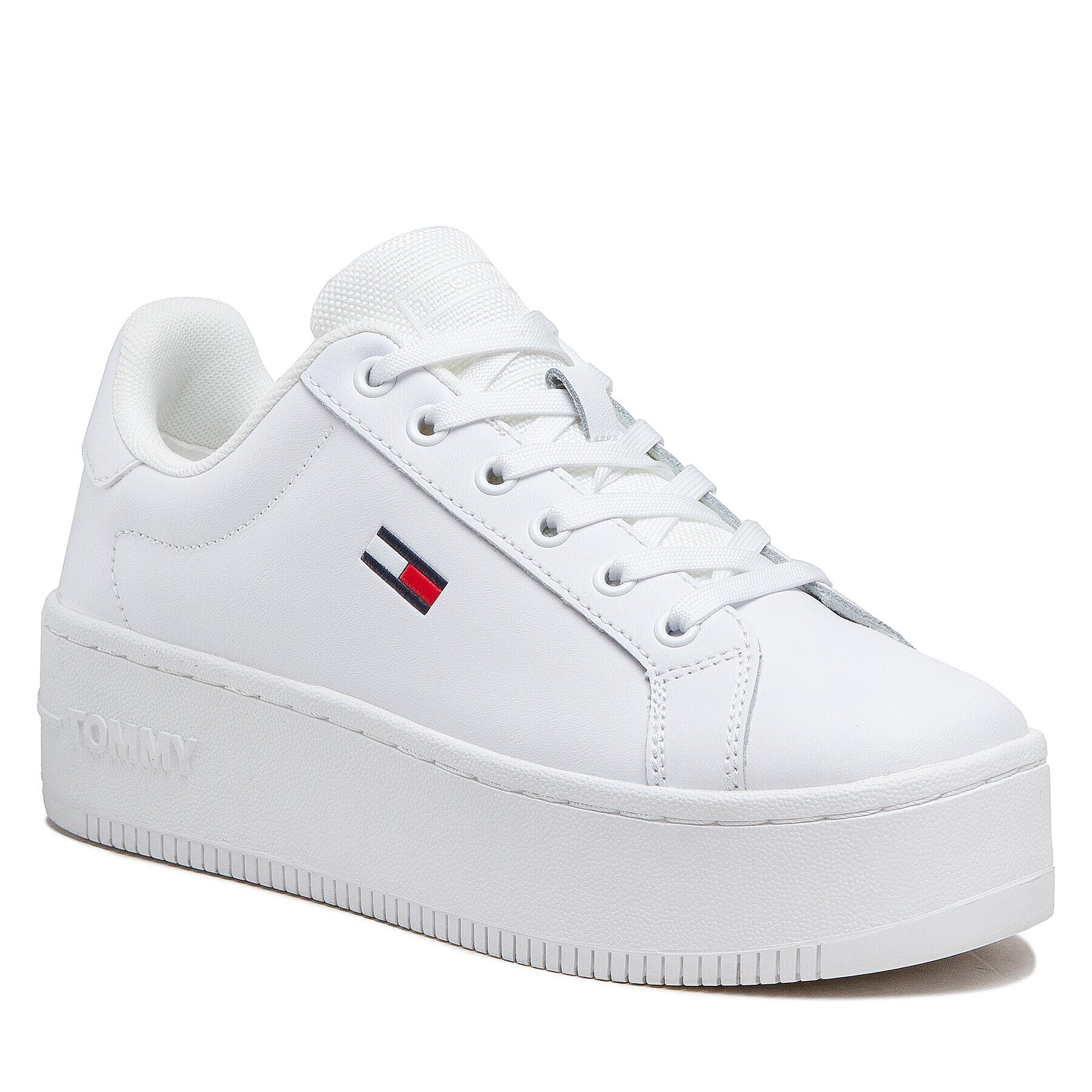 Tommy Jeans Sneakersy Flatform Ess EN0EN02043 Biela - Pepit.sk