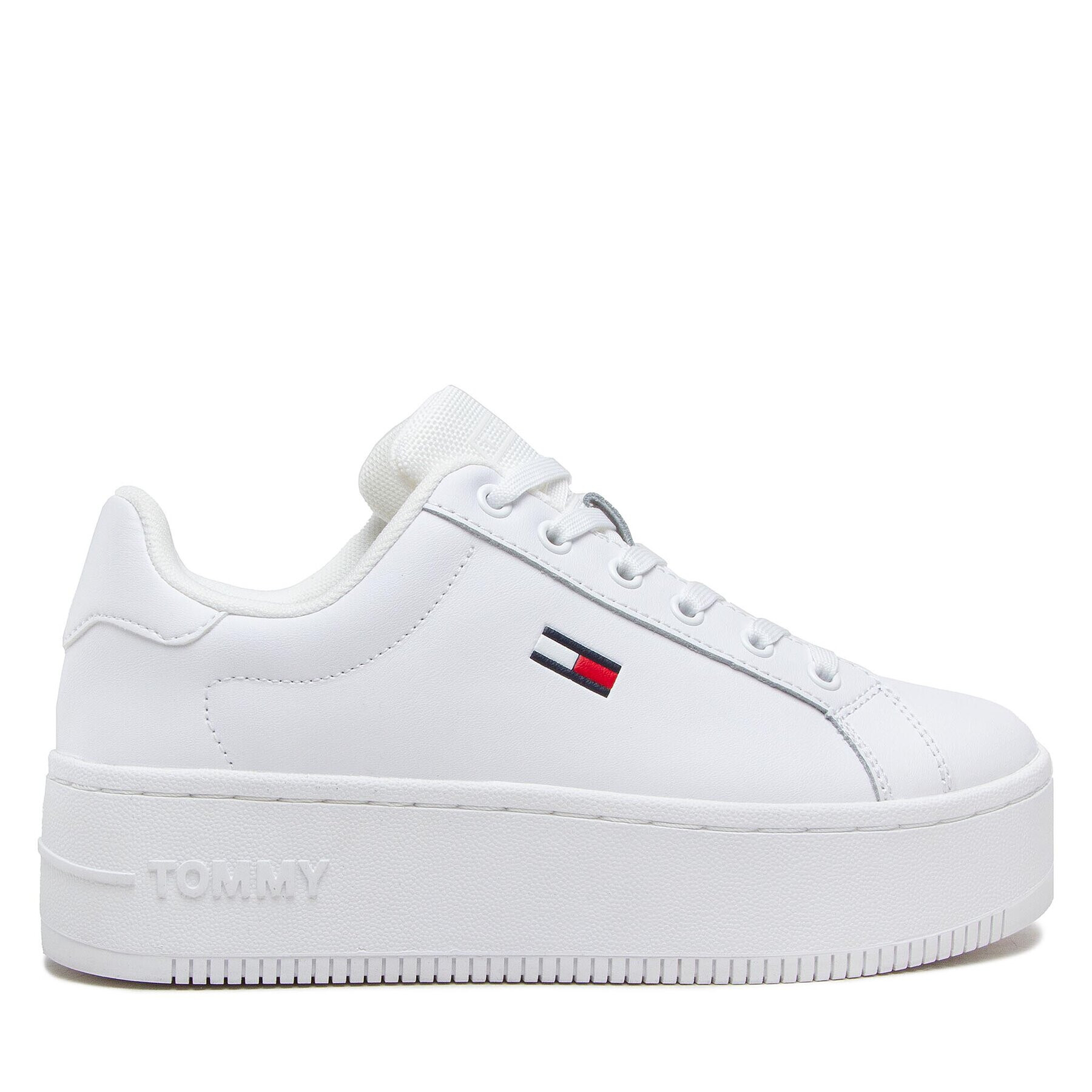 Tommy Jeans Sneakersy Flatform Ess EN0EN02043 Biela - Pepit.sk