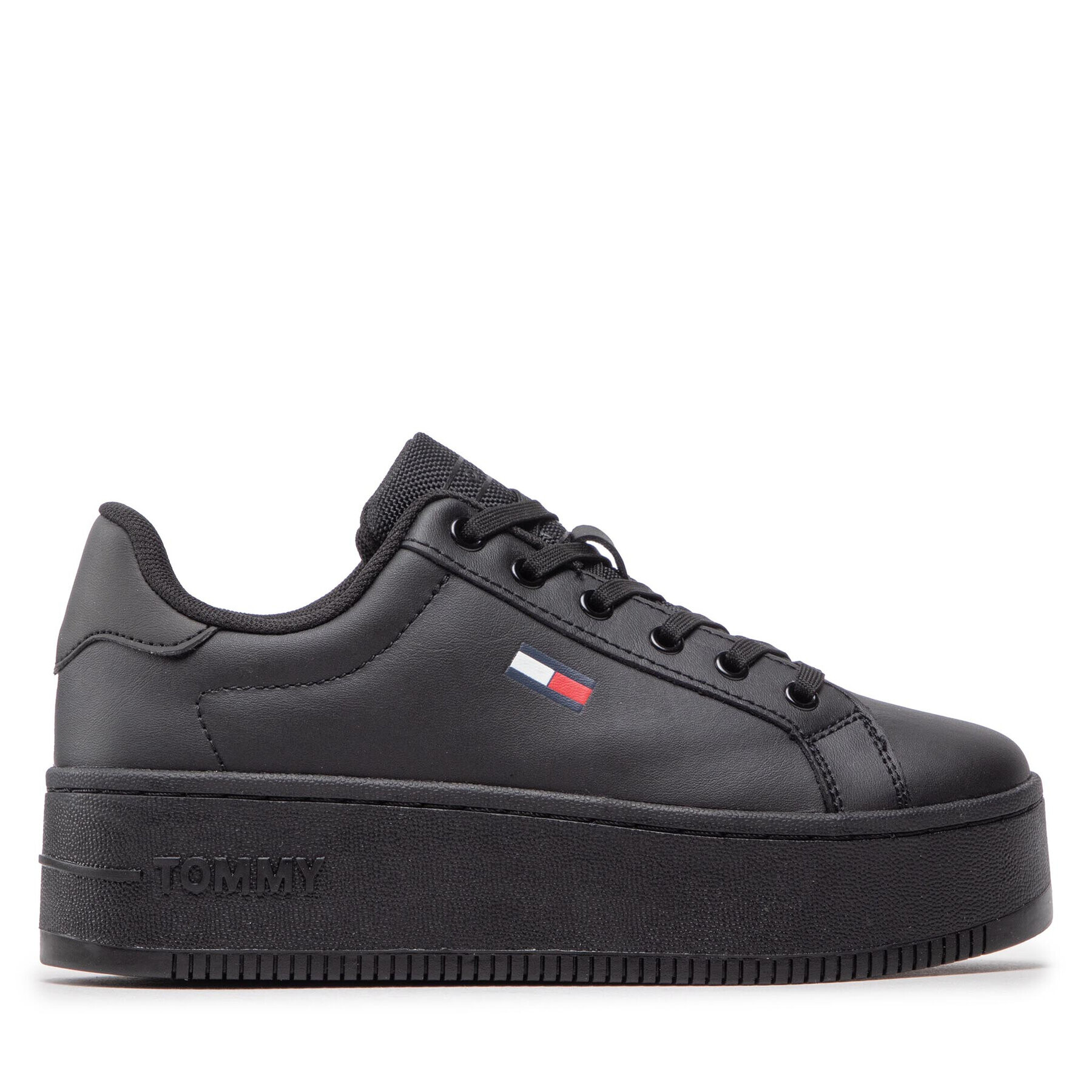 Tommy Jeans Sneakersy Flatform Ess EN0EN02043 Čierna - Pepit.sk