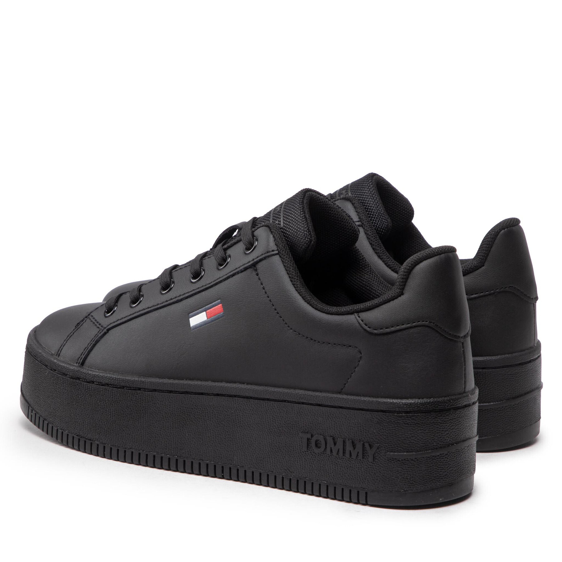 Tommy Jeans Sneakersy Flatform Ess EN0EN02043 Čierna - Pepit.sk