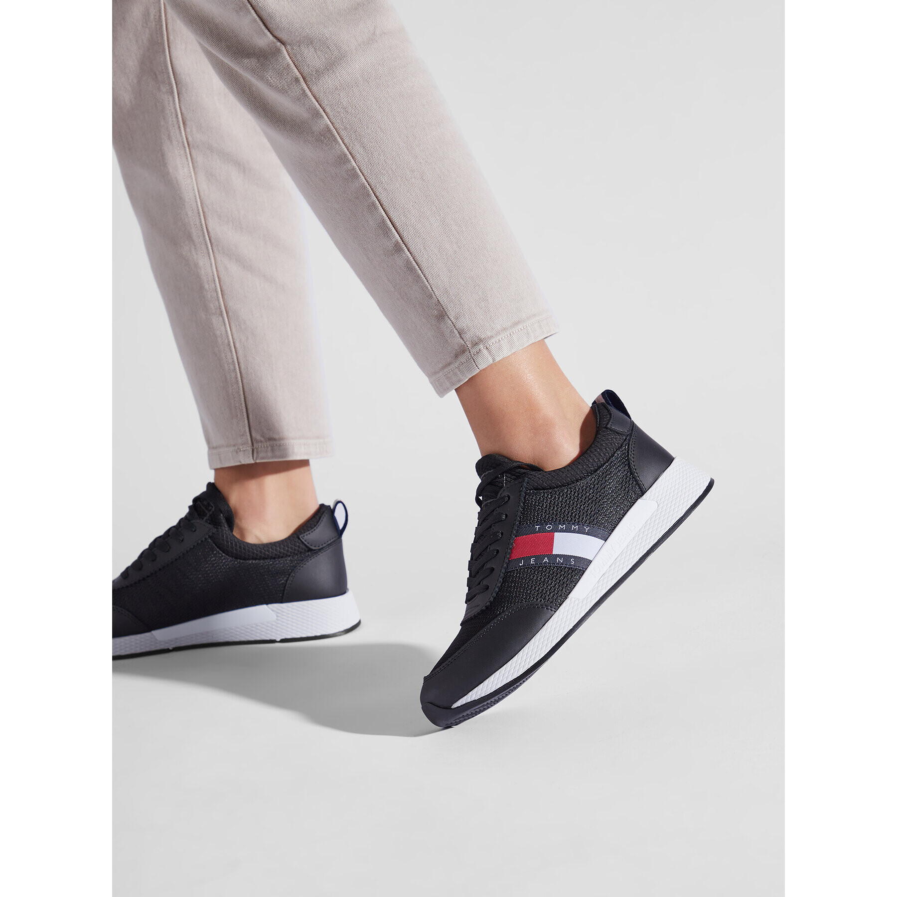 Tommy Jeans Sneakersy Flexi Runner Wmn EN0EN01789 Čierna - Pepit.sk