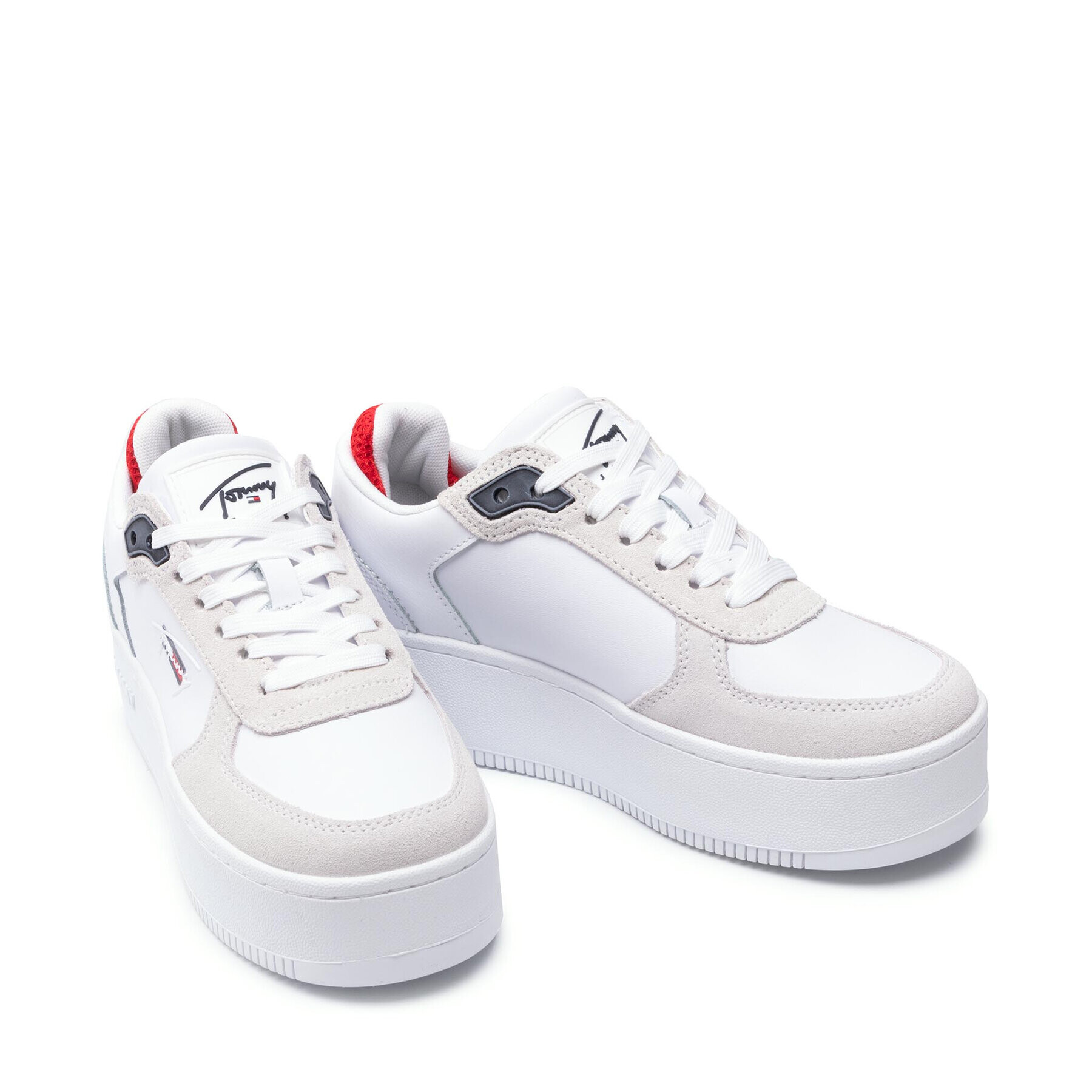 Tommy Jeans Sneakersy Iconic Flatform EN0EN01421 Biela - Pepit.sk