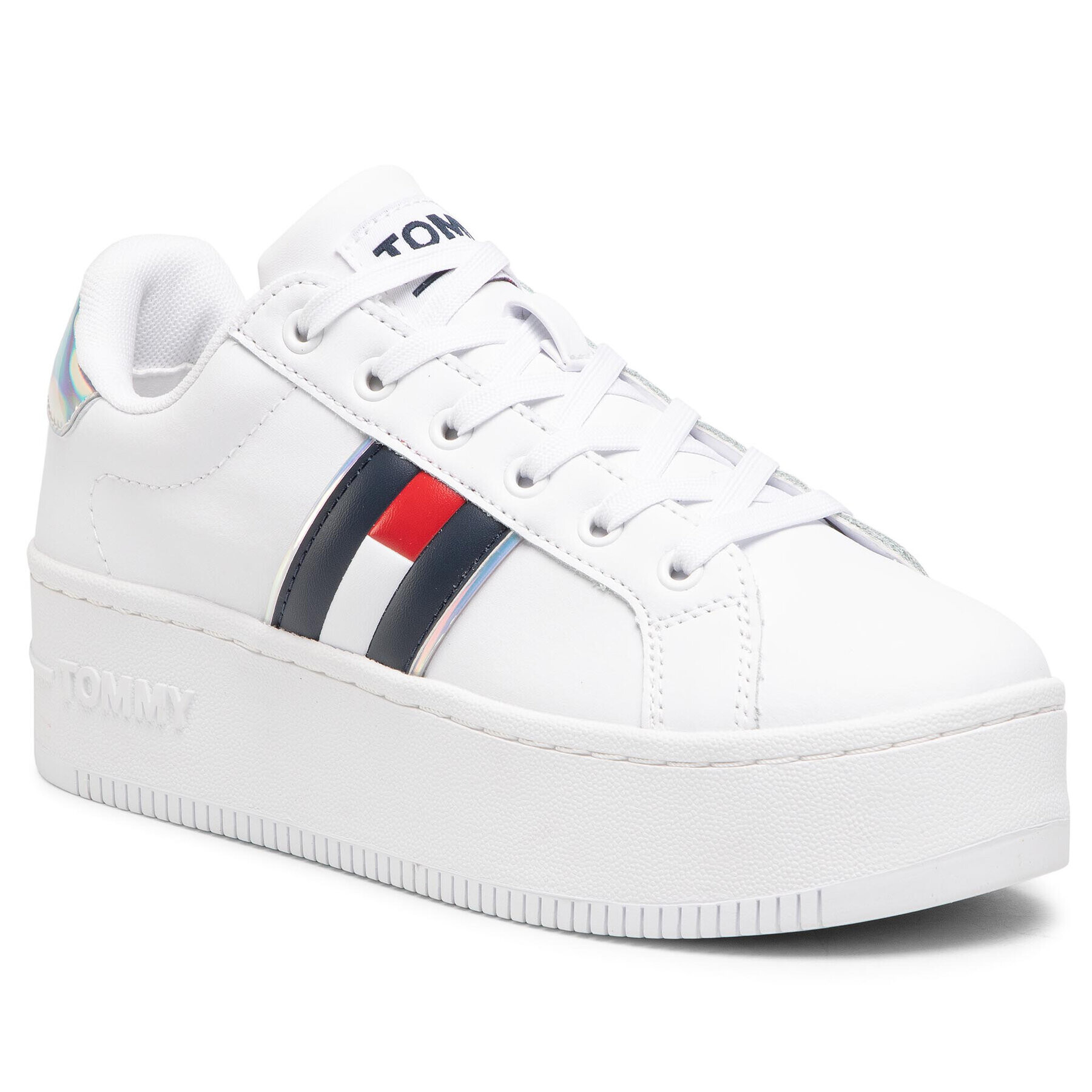 Tommy Jeans Sneakersy Iridescent Iconic Sneaker Biela - Pepit.sk