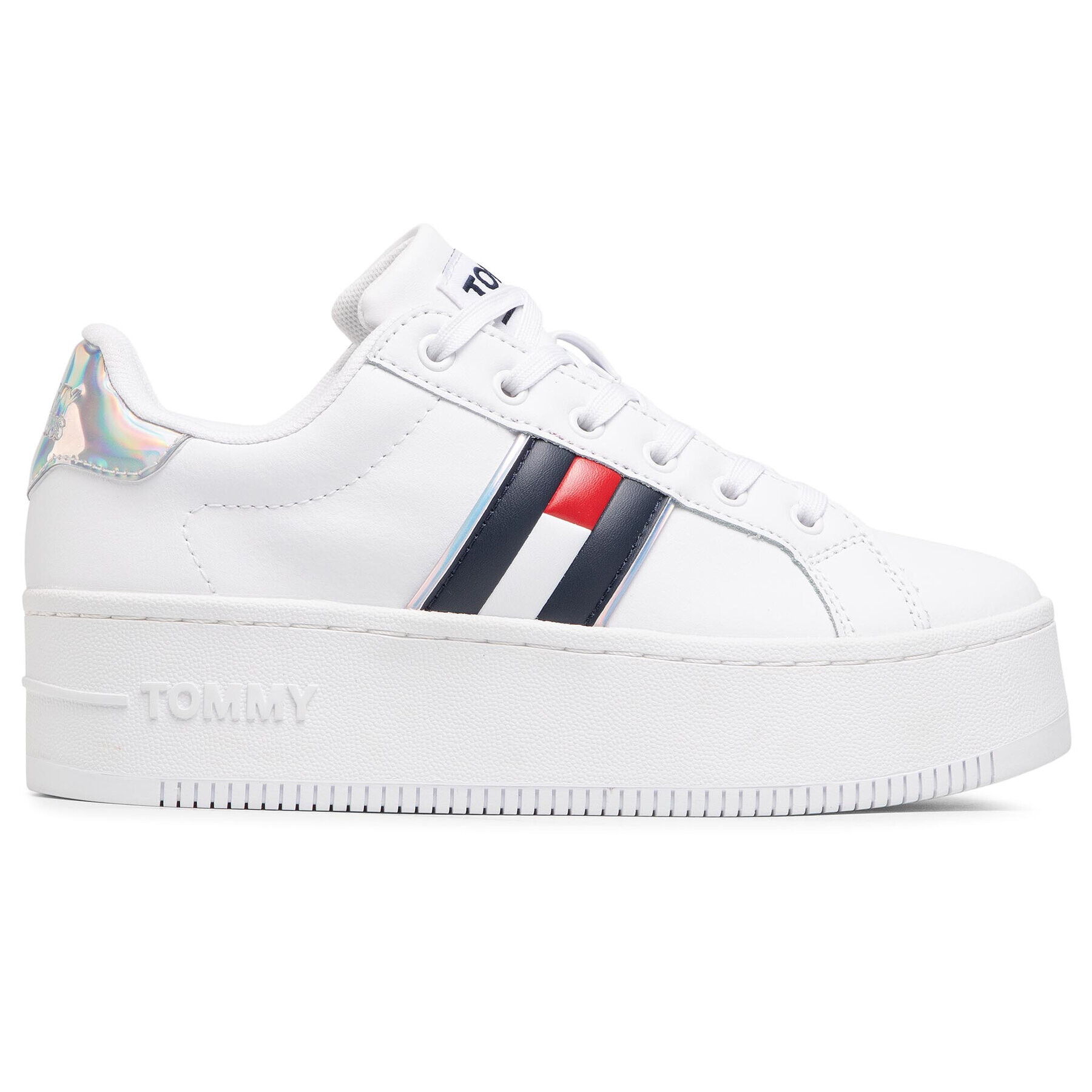 Tommy Jeans Sneakersy Iridescent Iconic Sneaker Biela - Pepit.sk