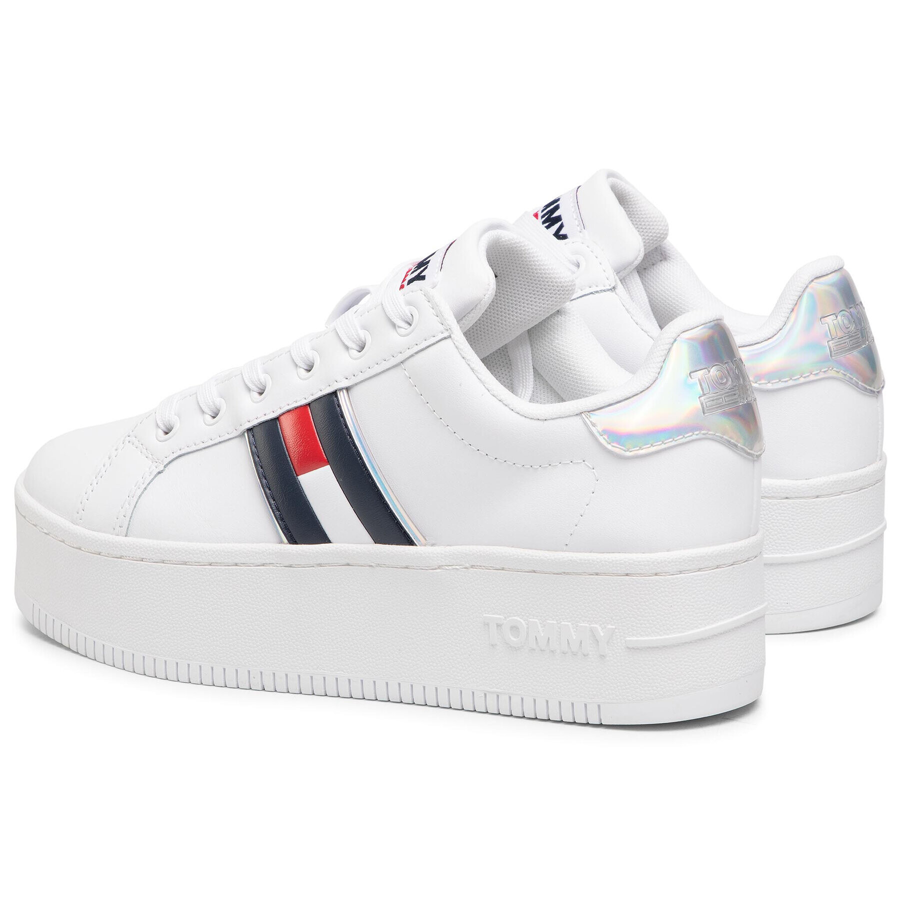 Tommy Jeans Sneakersy Iridescent Iconic Sneaker Biela - Pepit.sk