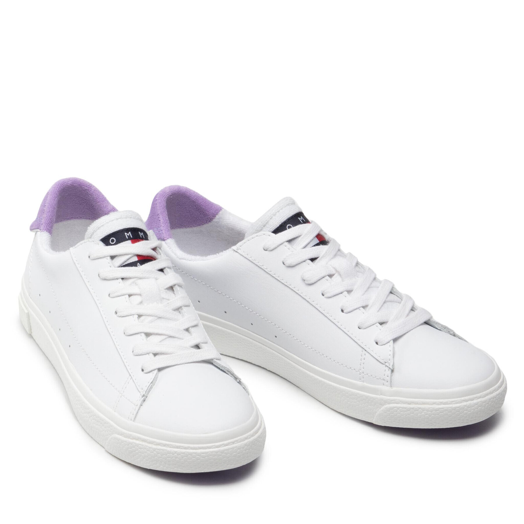 Tommy Jeans Sneakersy Leather Low Cut Vulc EN0EN01627 Biela - Pepit.sk