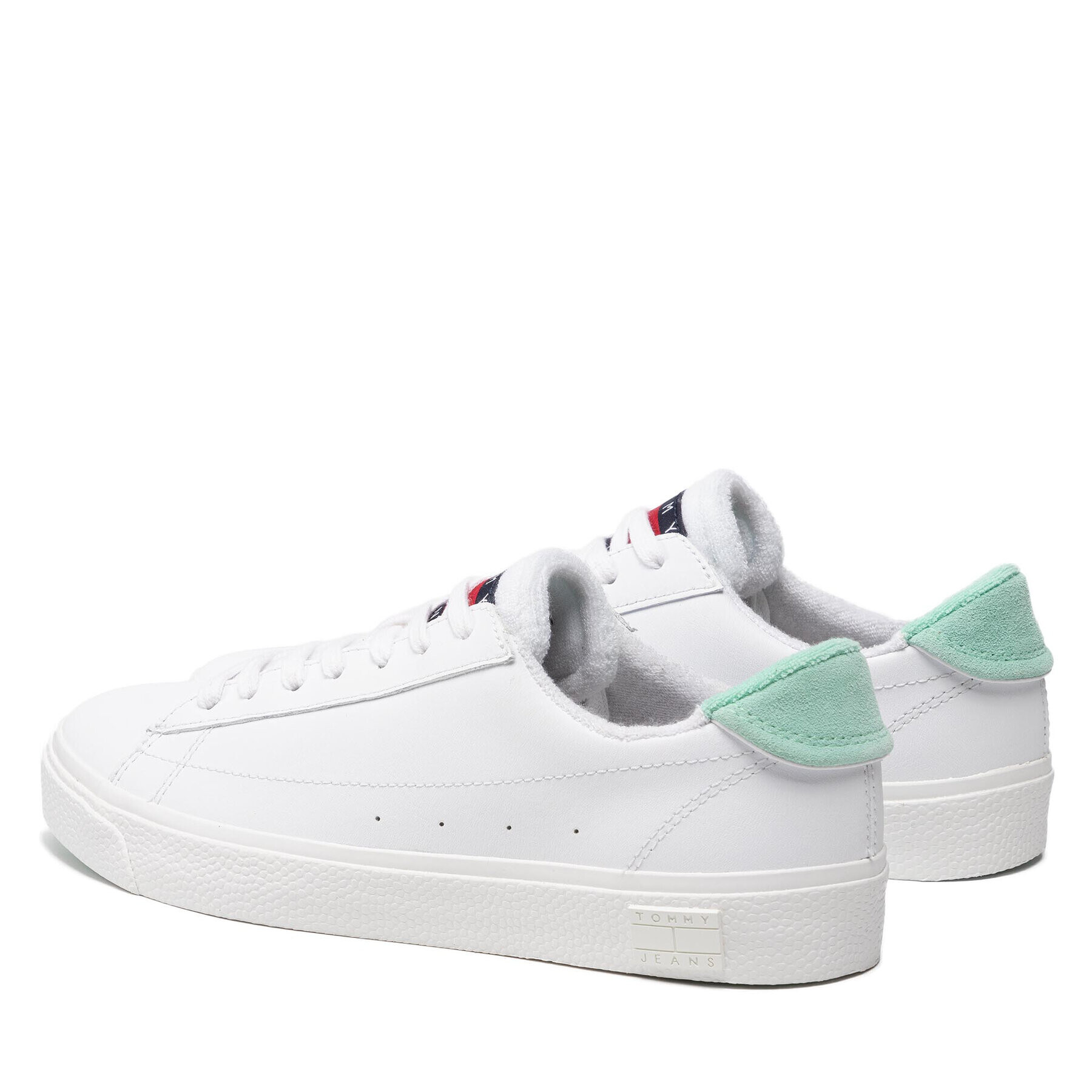 Tommy Jeans Sneakersy Leather Low Cut Vulc EN0EN01627 Biela - Pepit.sk