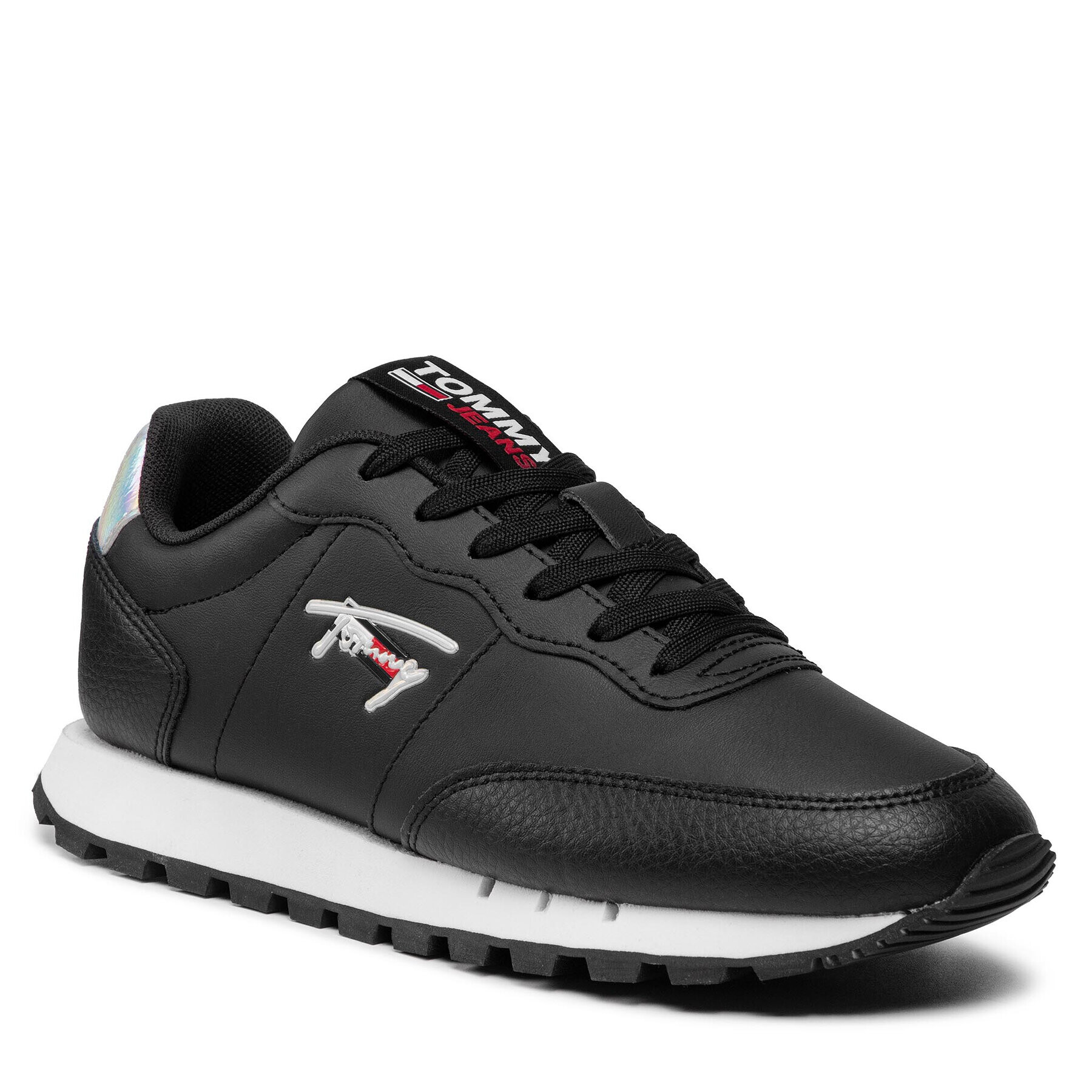 Tommy Jeans Sneakersy Leather Runner EN0EN01512 Čierna - Pepit.sk