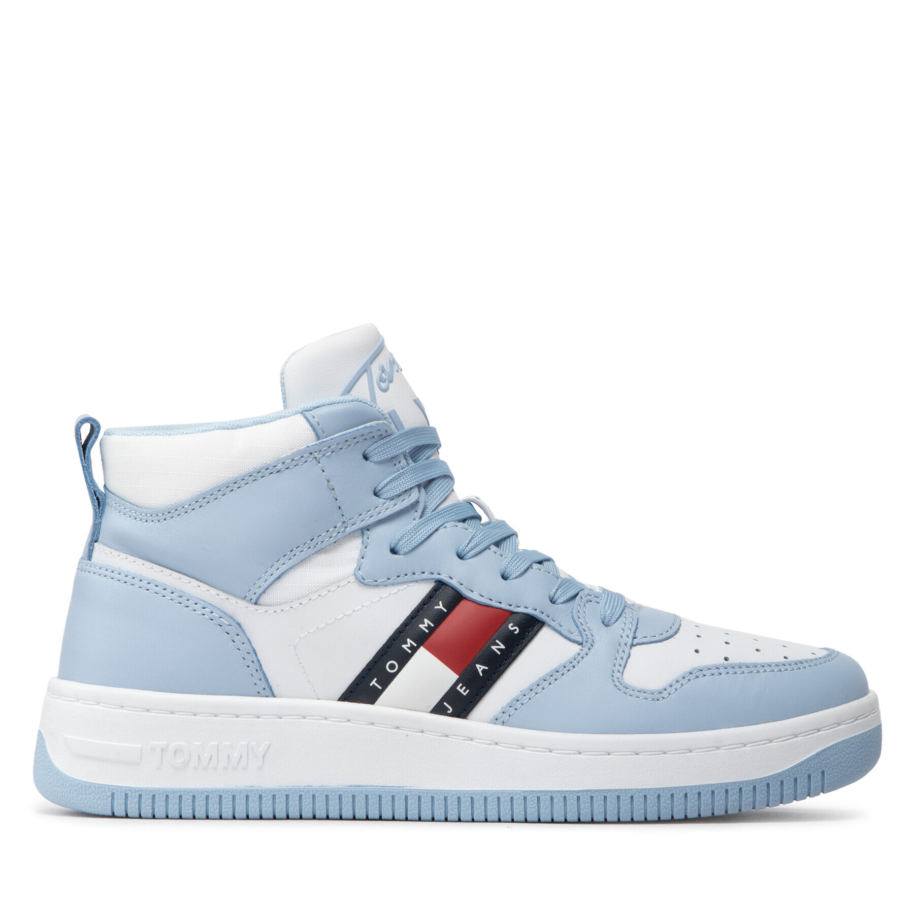 Tommy Jeans Sneakersy Mid Pop Basket Wmn EN0EN01851 Biela - Pepit.sk