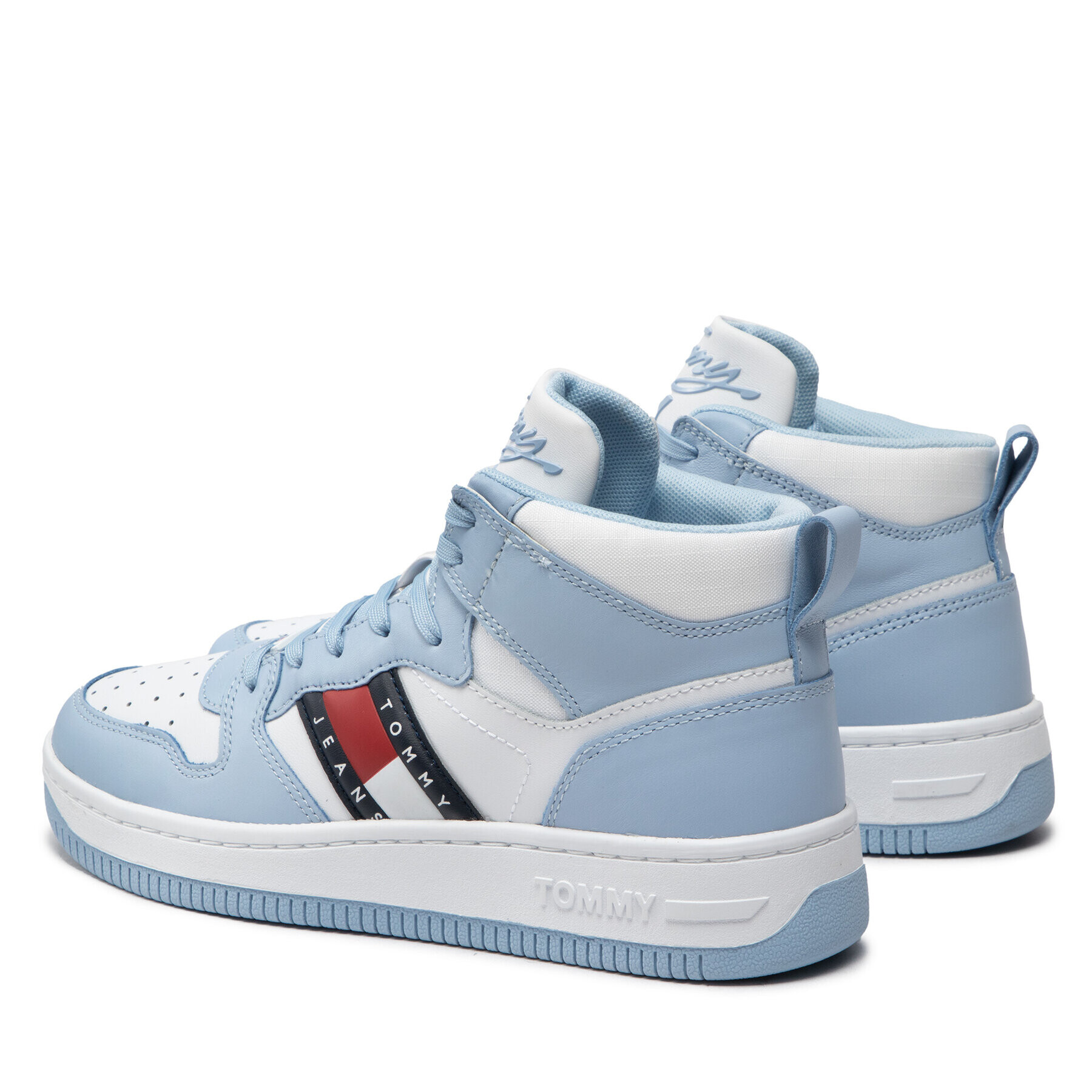 Tommy Jeans Sneakersy Mid Pop Basket Wmn EN0EN01851 Biela - Pepit.sk