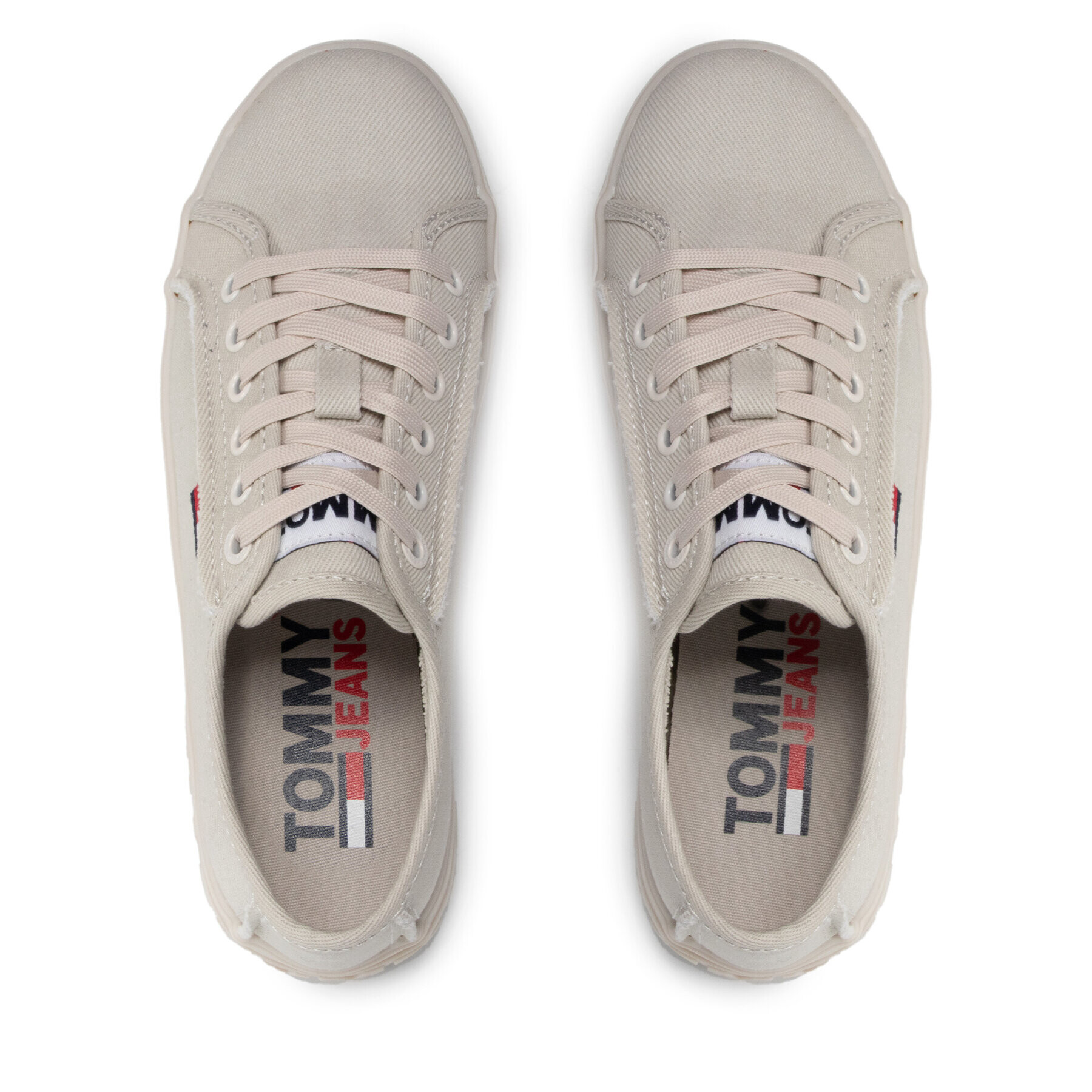 Tommy Jeans Sneakersy Mono Color Flatform EN0EN01823 Béžová - Pepit.sk