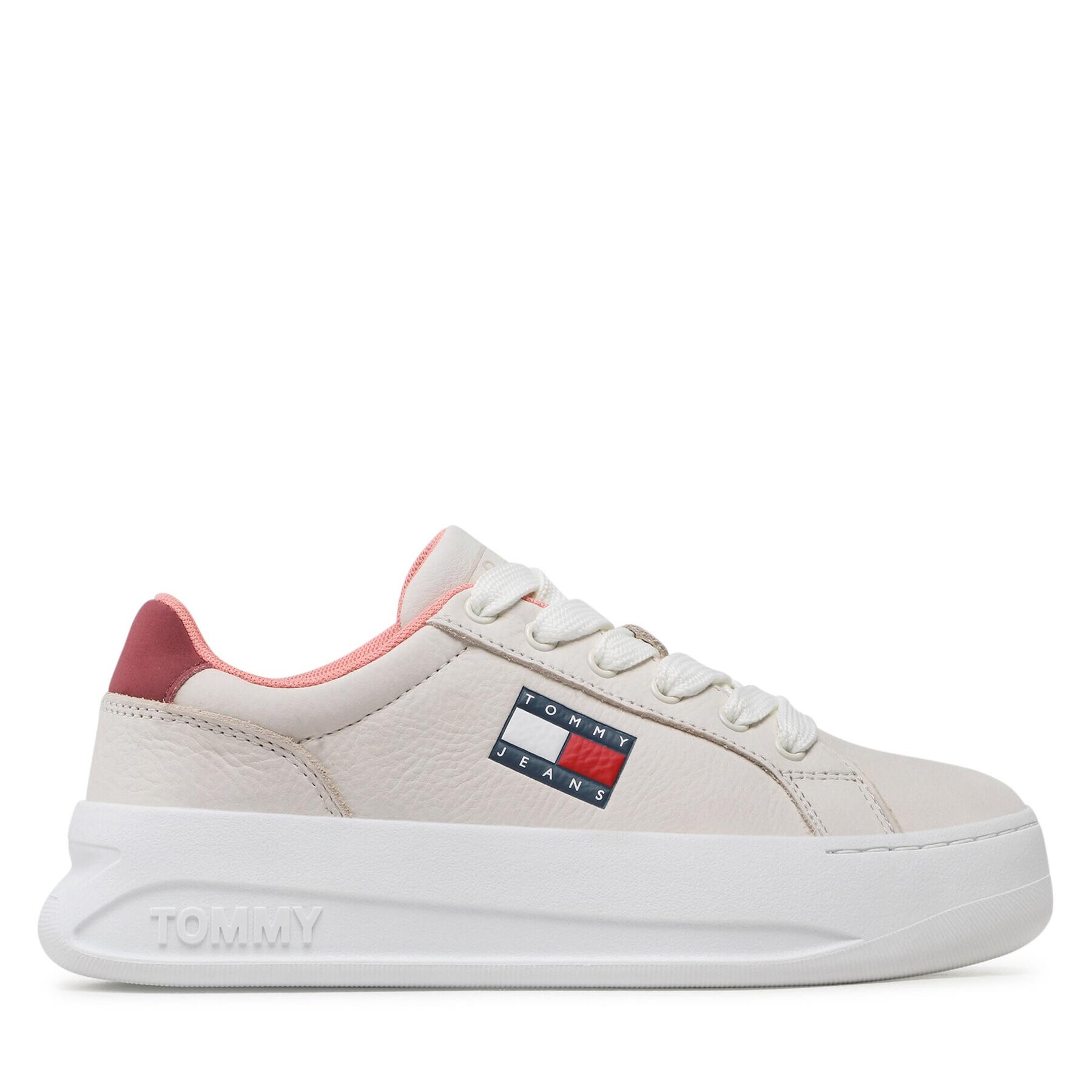 Tommy Jeans Sneakersy Nubuk Platform EN0EN01974 Béžová - Pepit.sk