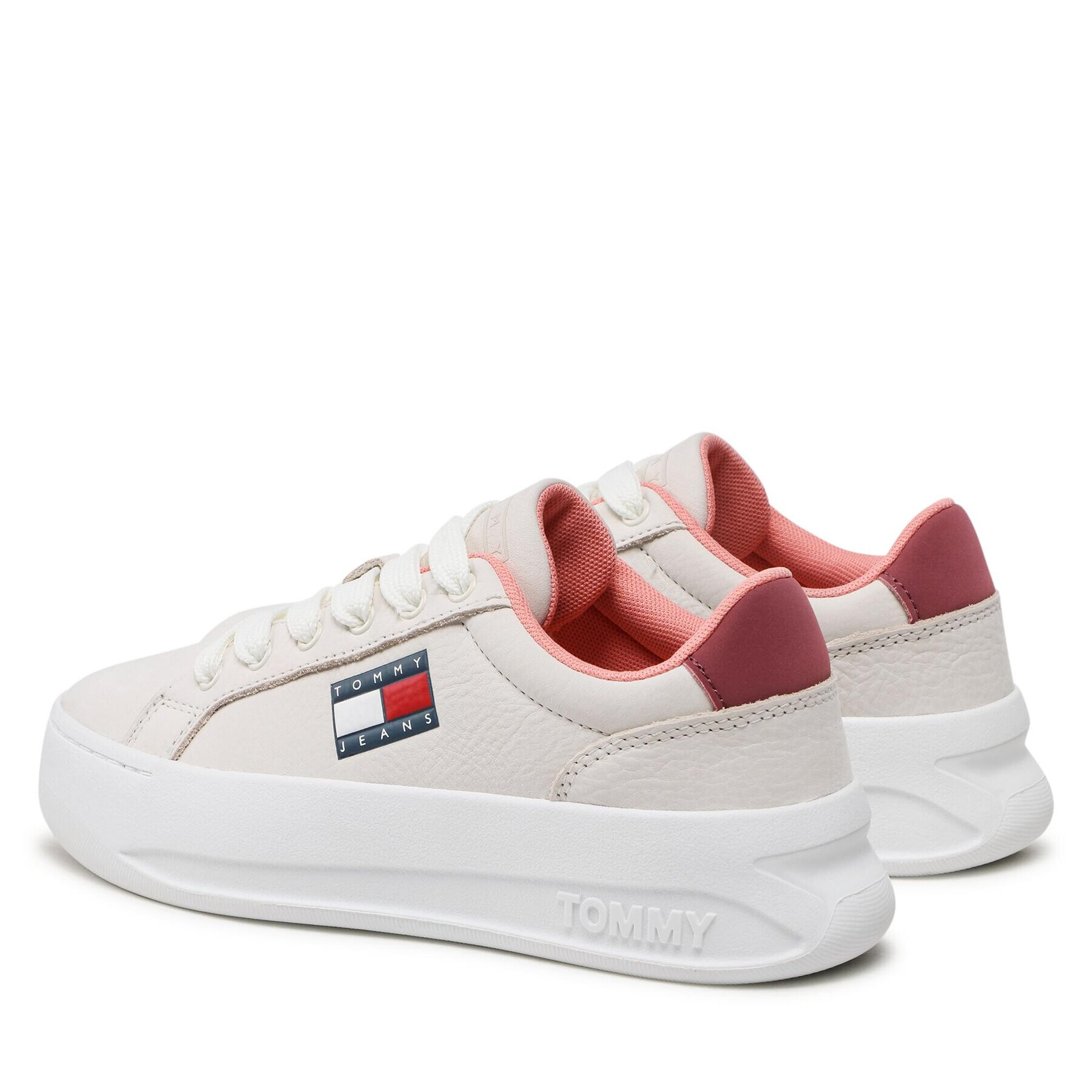 Tommy Jeans Sneakersy Nubuk Platform EN0EN01974 Béžová - Pepit.sk