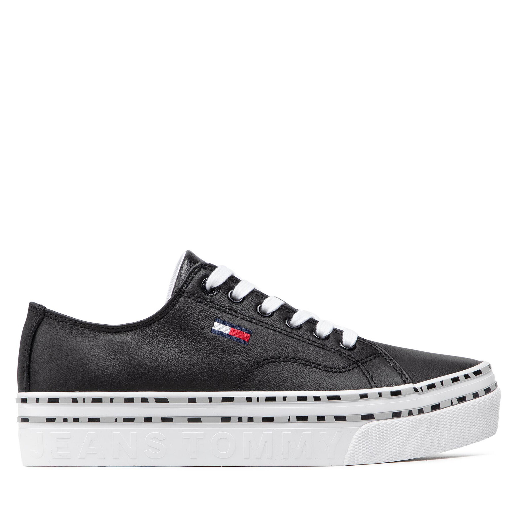 Tommy Jeans Sneakersy Platform Wild Animal Sneaker EN0EN01626 Čierna - Pepit.sk